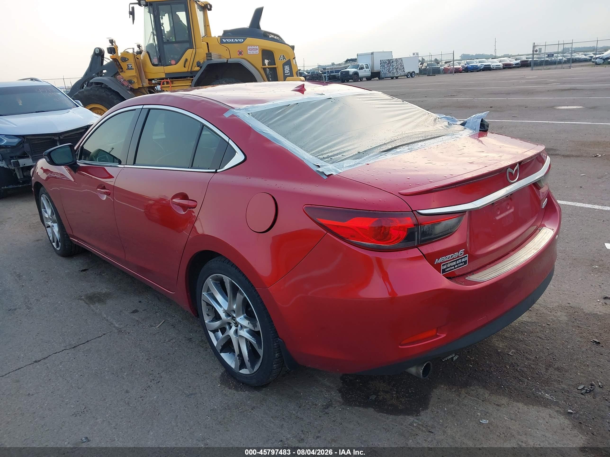 2014 Mazda Mazda6 I Grand Touring Red vin: JM1GJ1W64E1137635