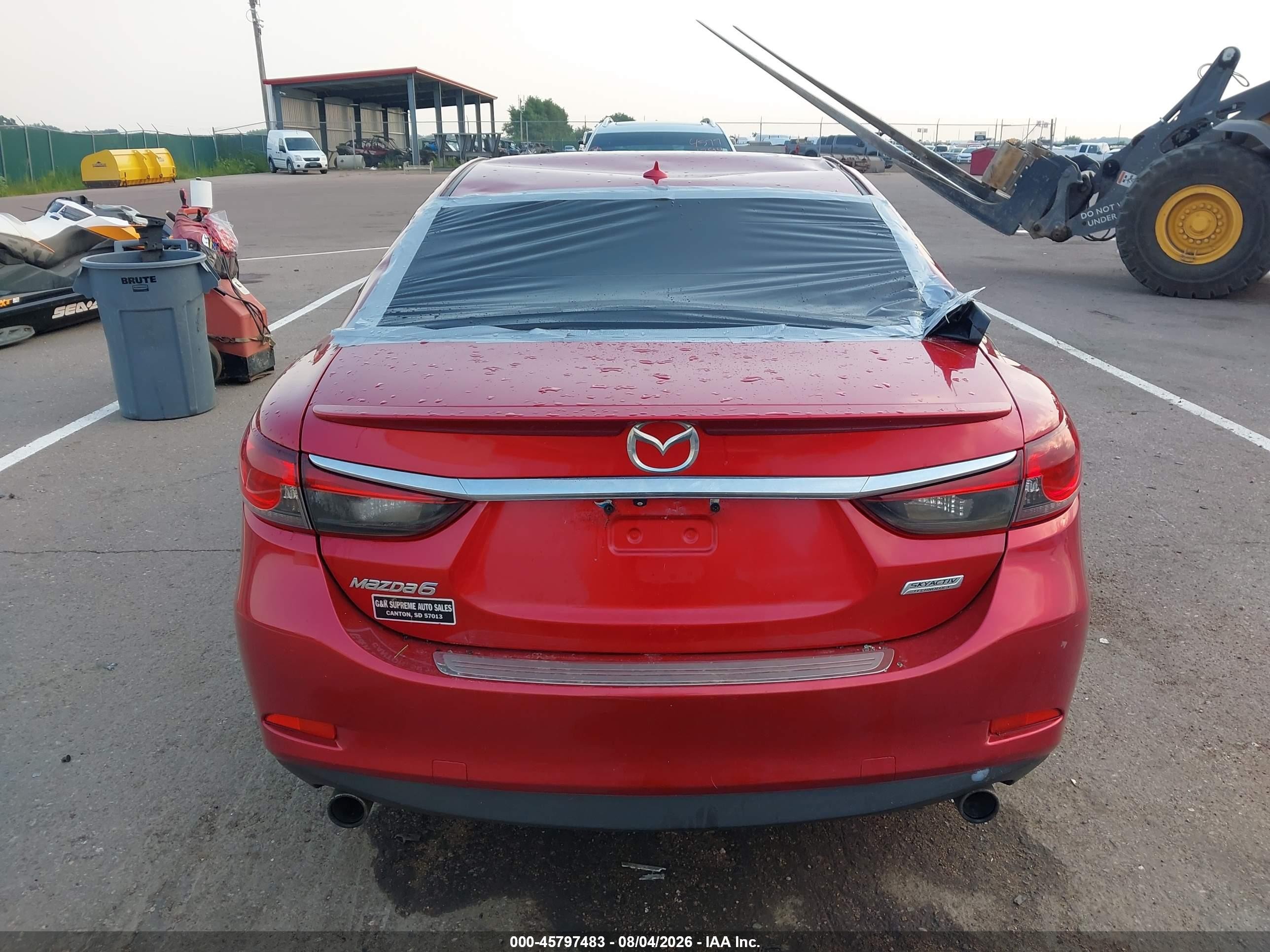 2014 Mazda Mazda6 I Grand Touring Red vin: JM1GJ1W64E1137635