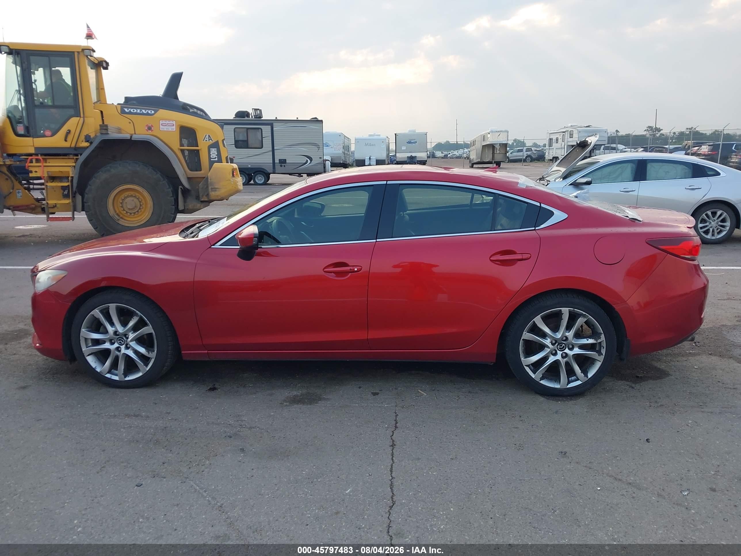 2014 Mazda Mazda6 I Grand Touring Red vin: JM1GJ1W64E1137635