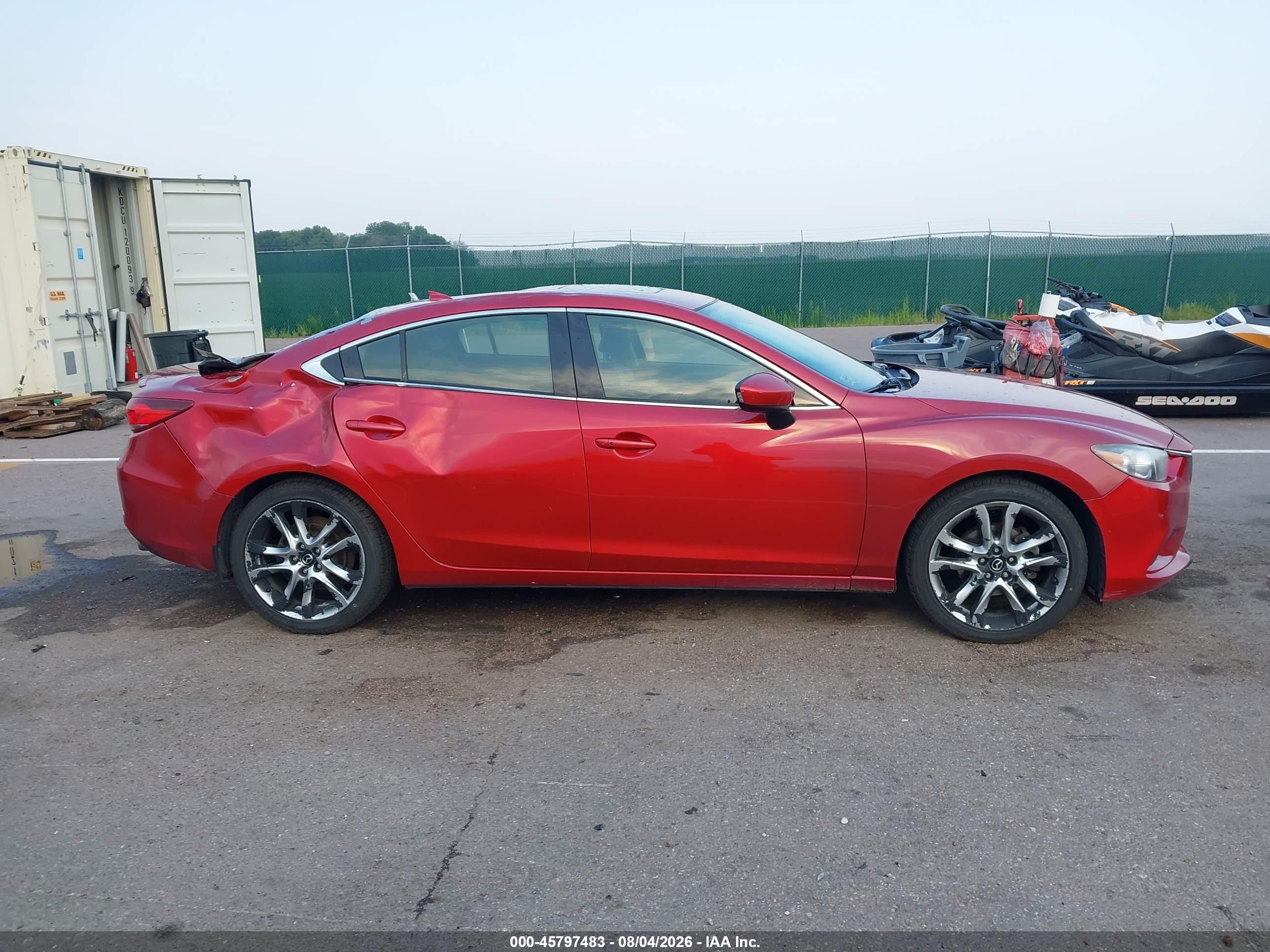 2014 Mazda Mazda6 I Grand Touring Red vin: JM1GJ1W64E1137635