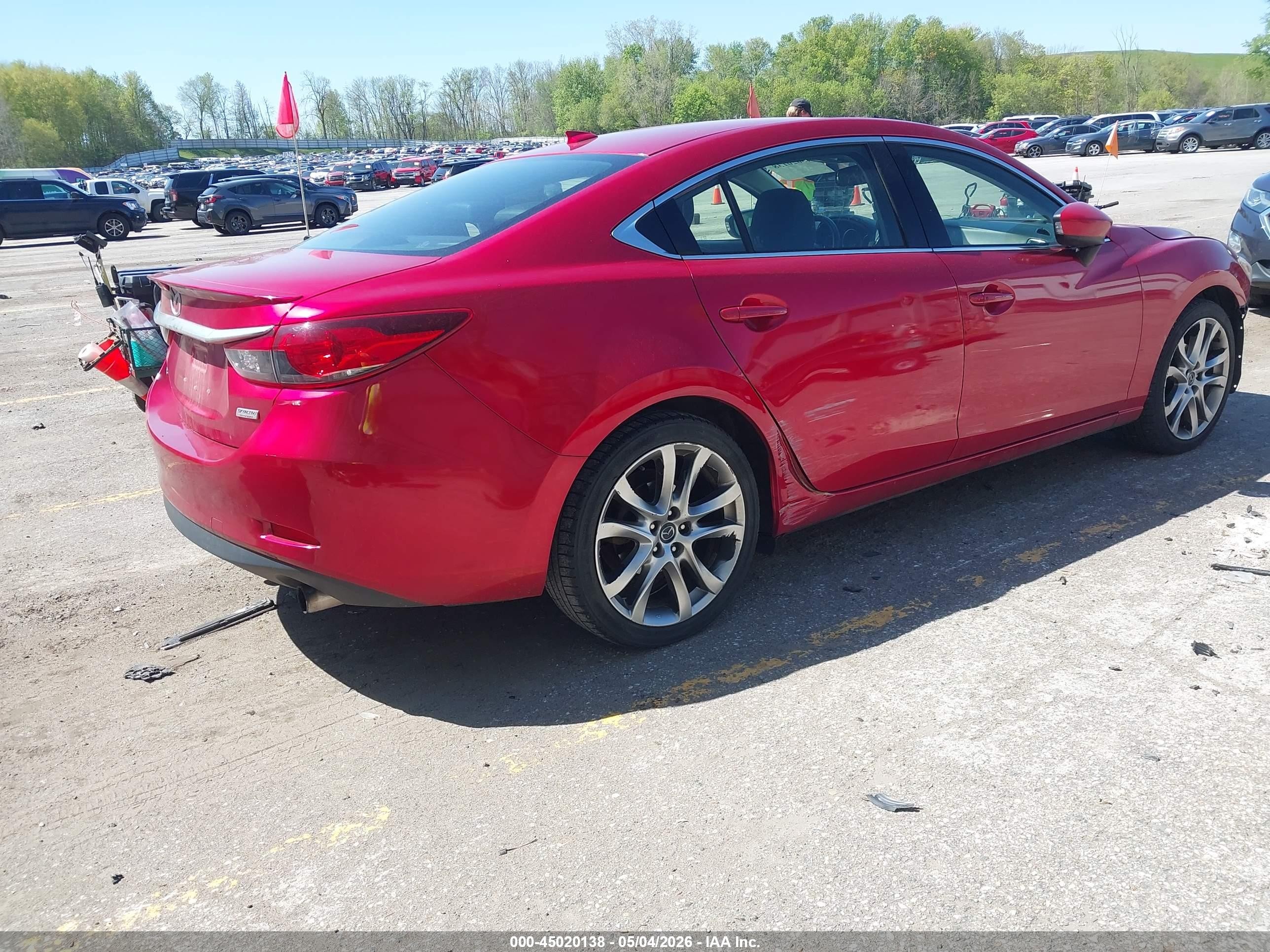 2014 Mazda Mazda6 I Grand Touring Красный vin: JM1GJ1W64E1152538
