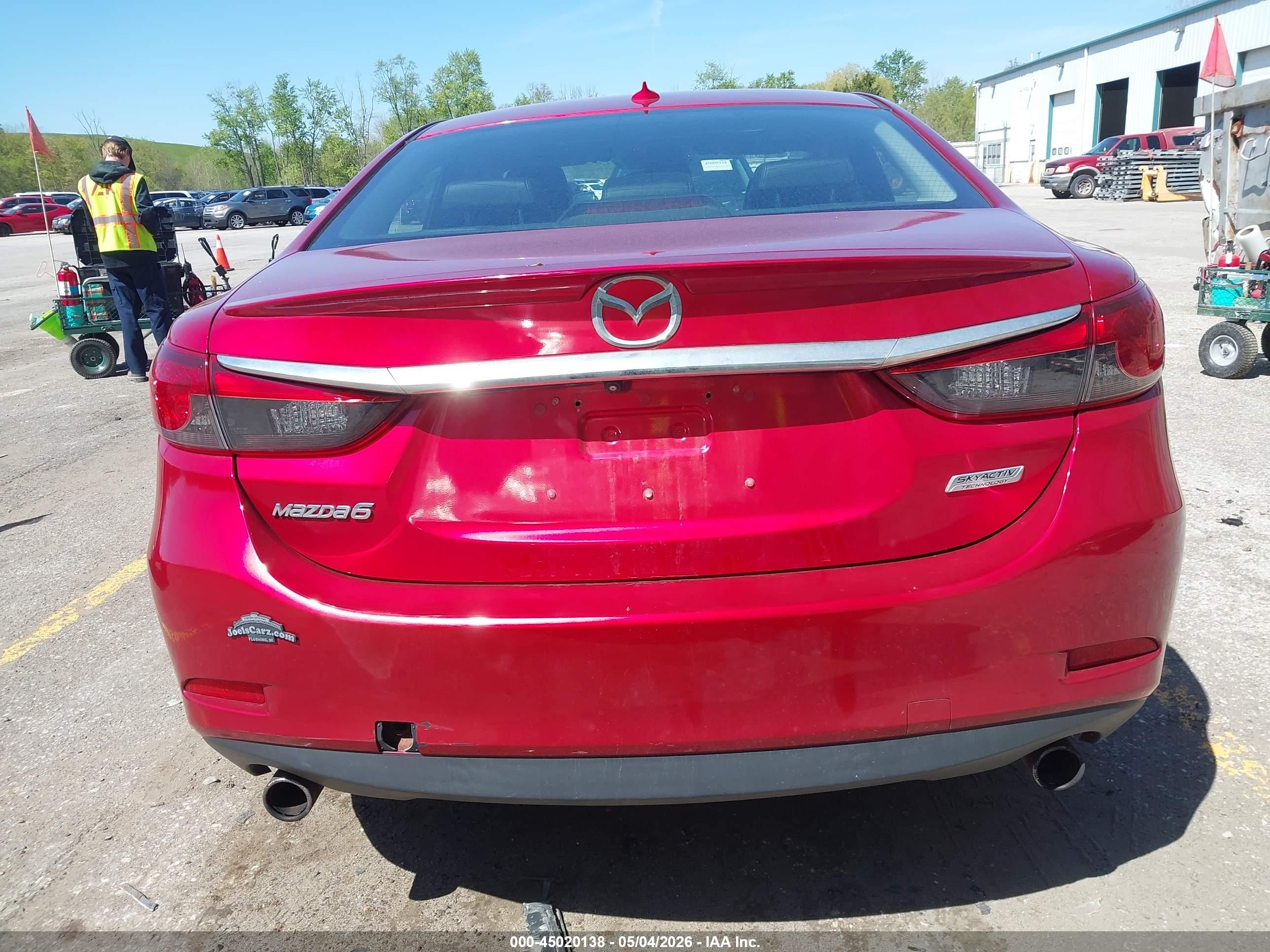 2014 Mazda Mazda6 I Grand Touring Красный vin: JM1GJ1W64E1152538