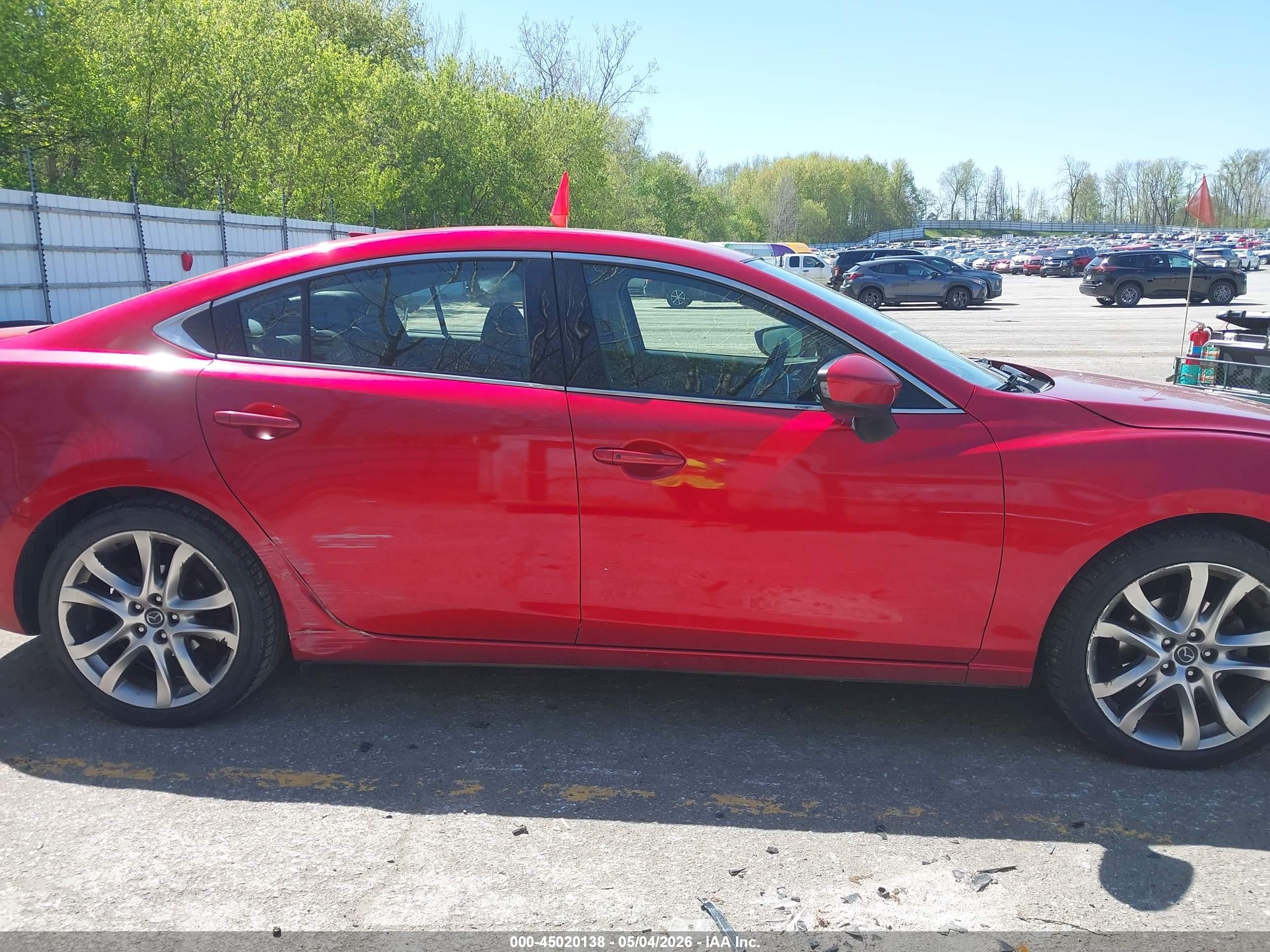 2014 Mazda Mazda6 I Grand Touring Красный vin: JM1GJ1W64E1152538