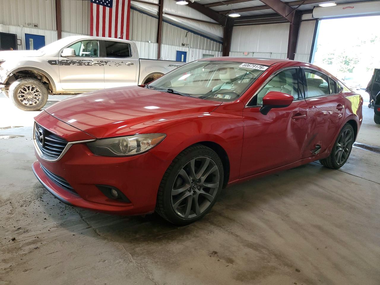 2014 Mazda 6 Grand Touring Red vin: JM1GJ1W64E1158372