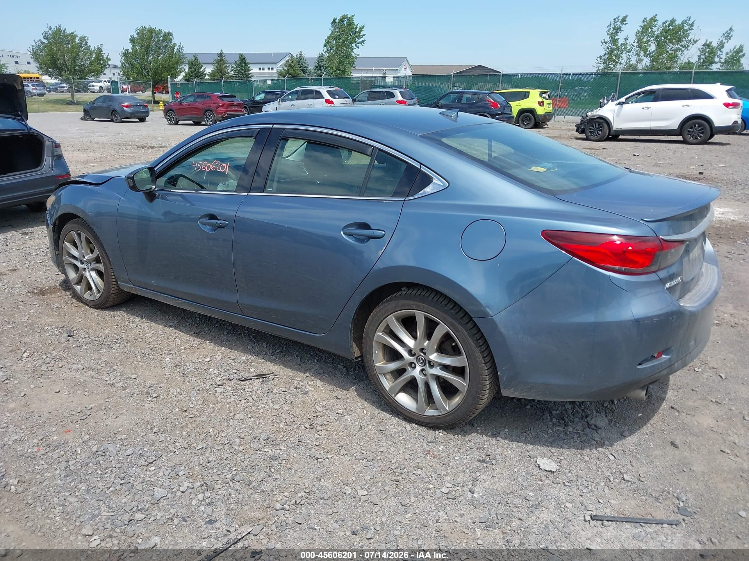2014 Mazda Mazda6 I Grand Touring Blue vin: JM1GJ1W64E1162454