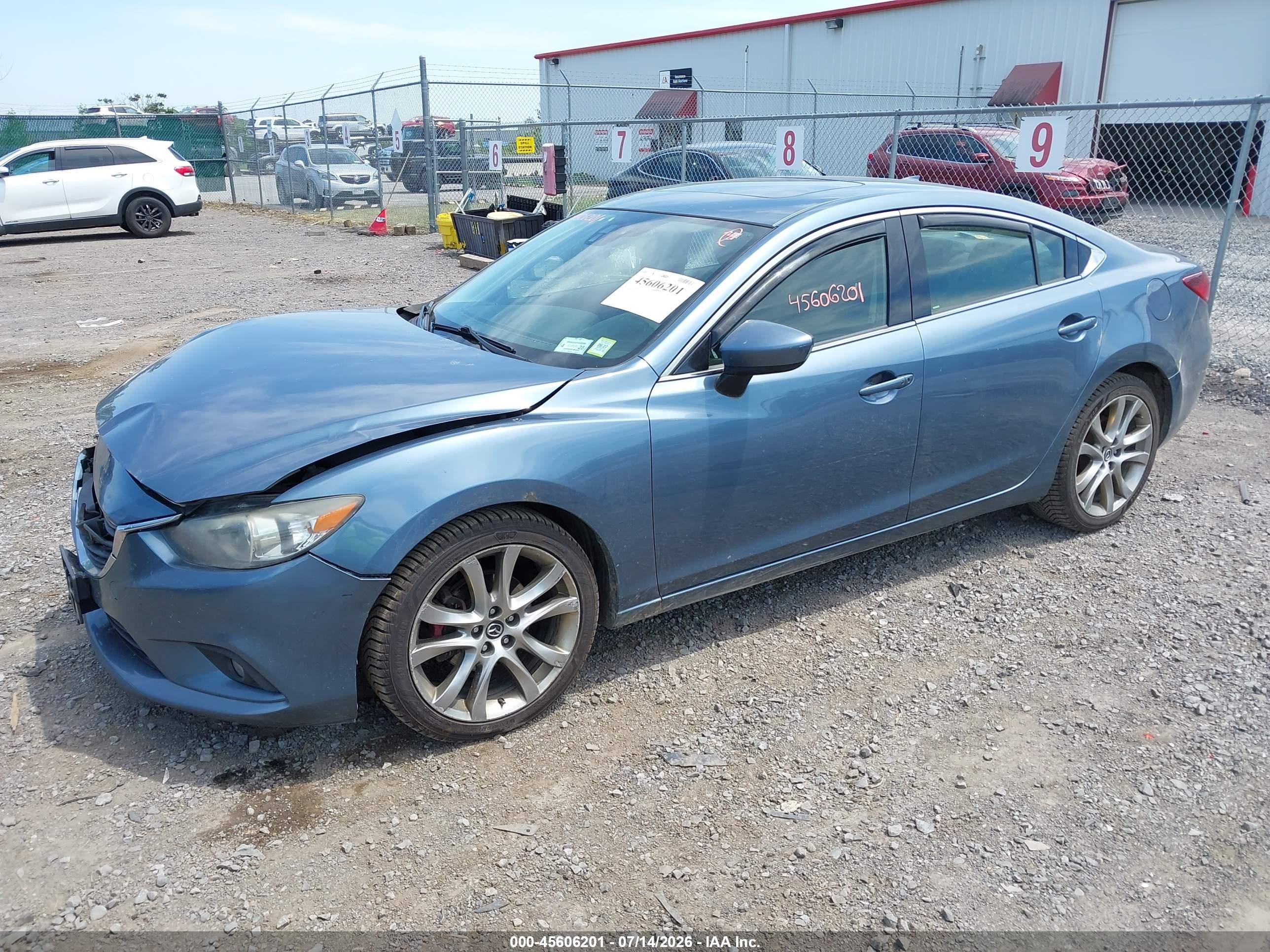 2014 Mazda Mazda6 I Grand Touring Blue vin: JM1GJ1W64E1162454