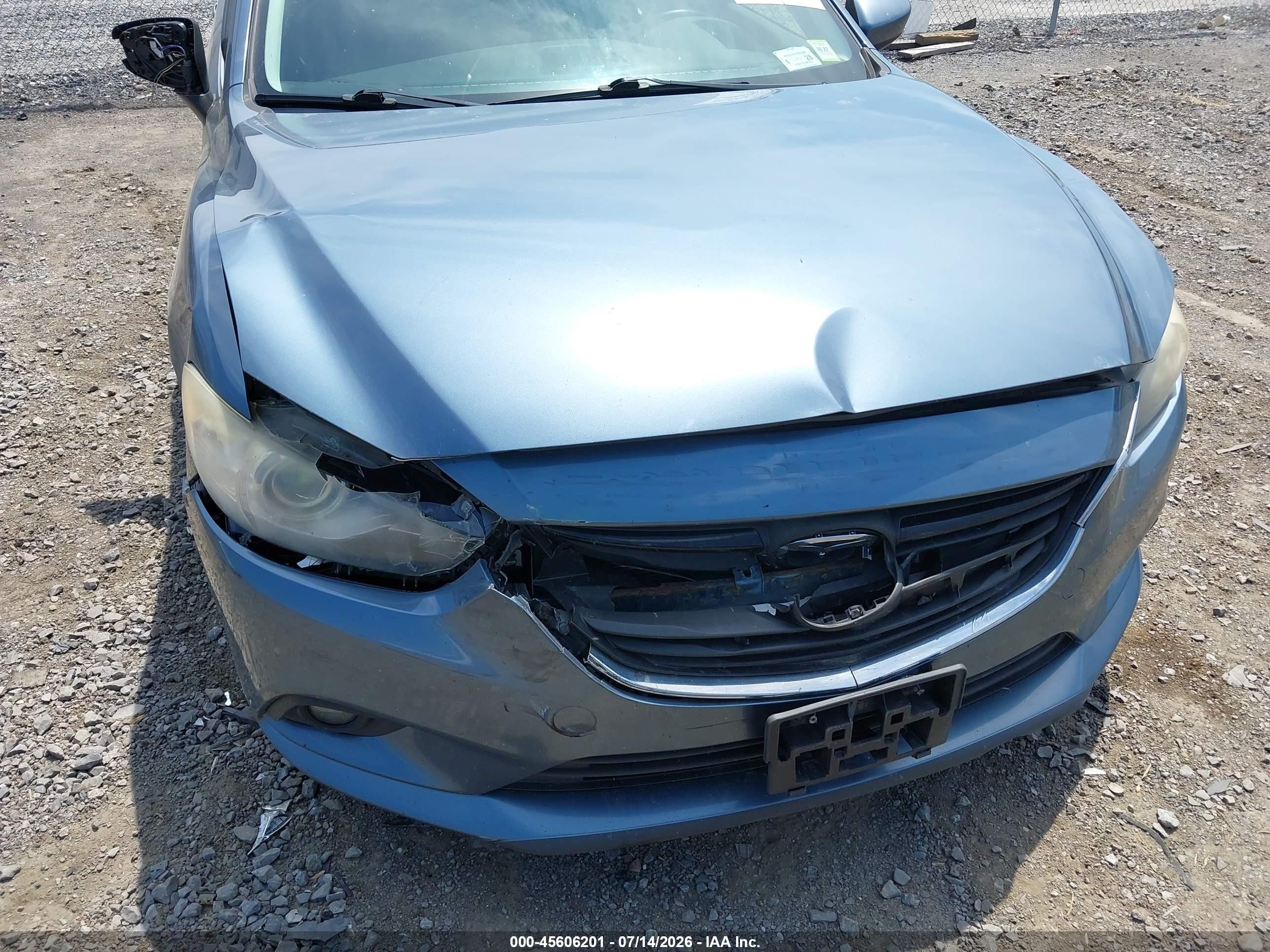 2014 Mazda Mazda6 I Grand Touring Blue vin: JM1GJ1W64E1162454