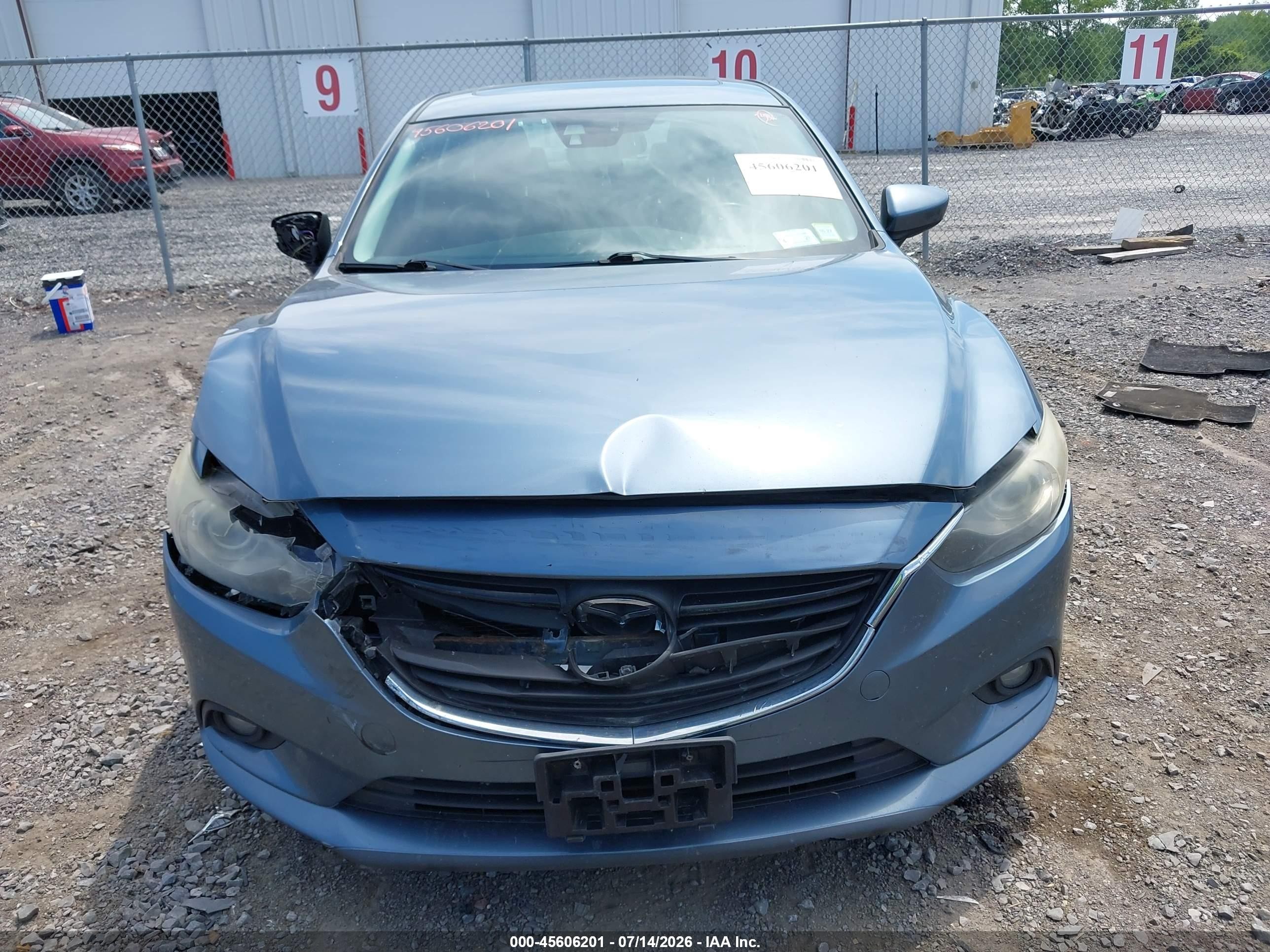 2014 Mazda Mazda6 I Grand Touring Blue vin: JM1GJ1W64E1162454