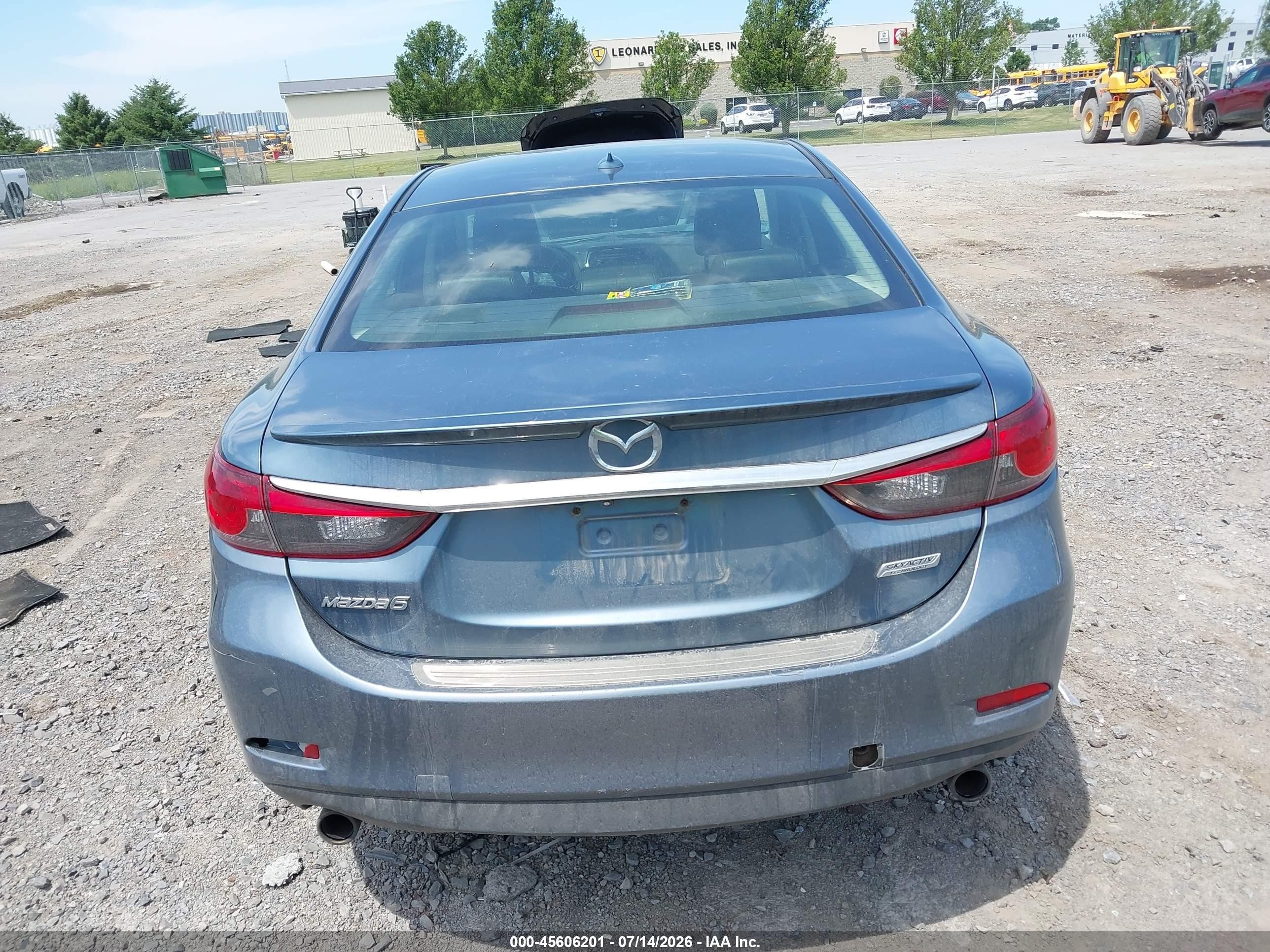 2014 Mazda Mazda6 I Grand Touring Blue vin: JM1GJ1W64E1162454