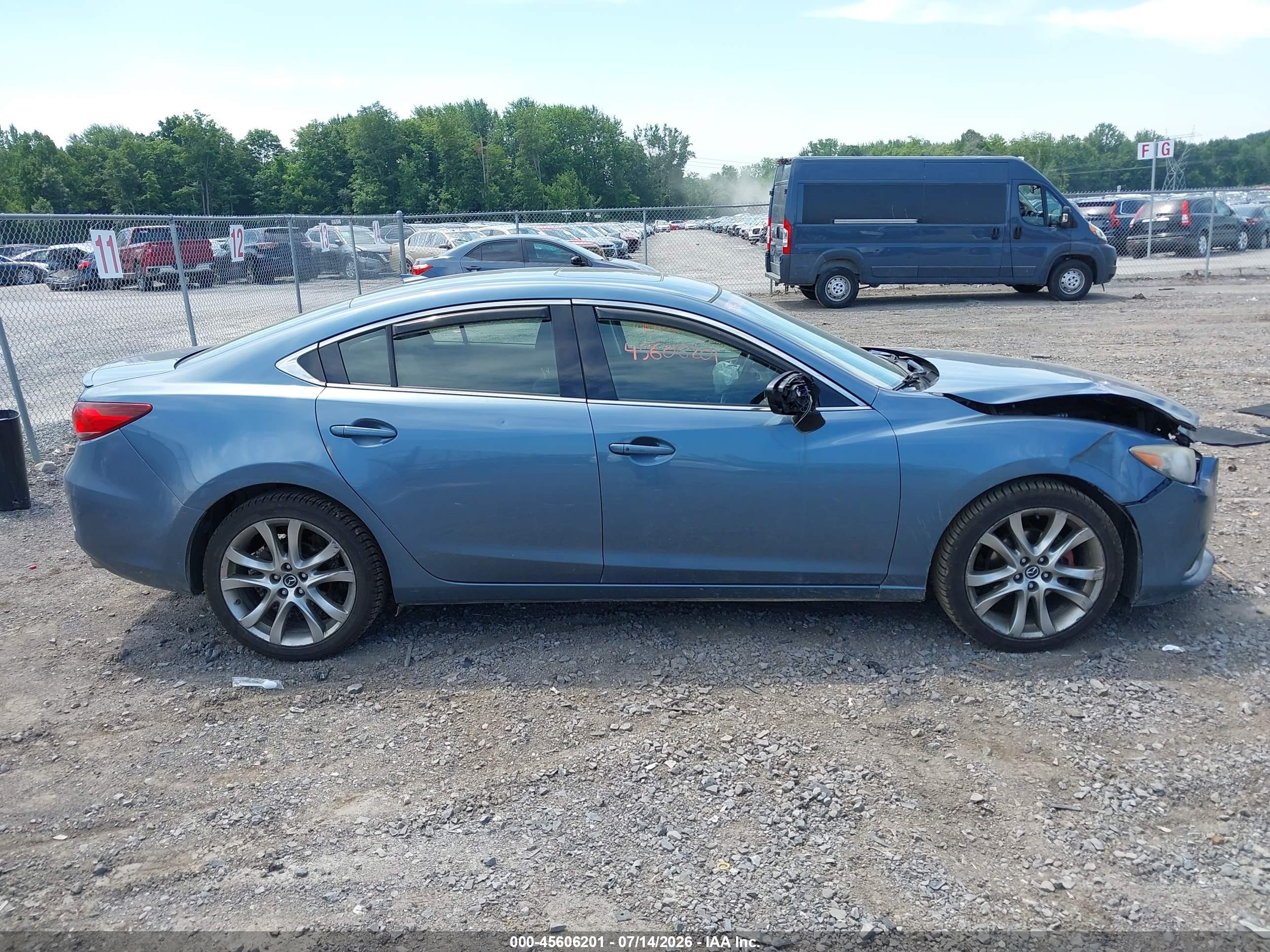 2014 Mazda Mazda6 I Grand Touring Blue vin: JM1GJ1W64E1162454