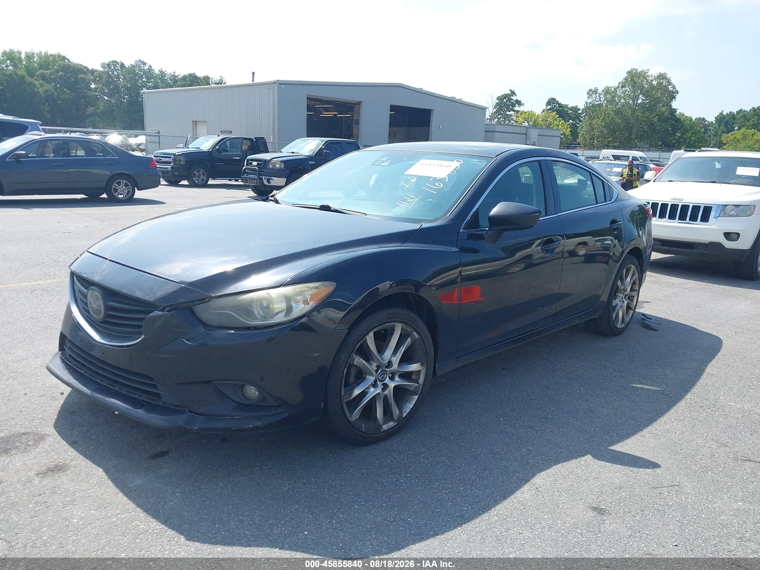 2015 Mazda Mazda6 I Grand Touring Black vin: JM1GJ1W64F1163850