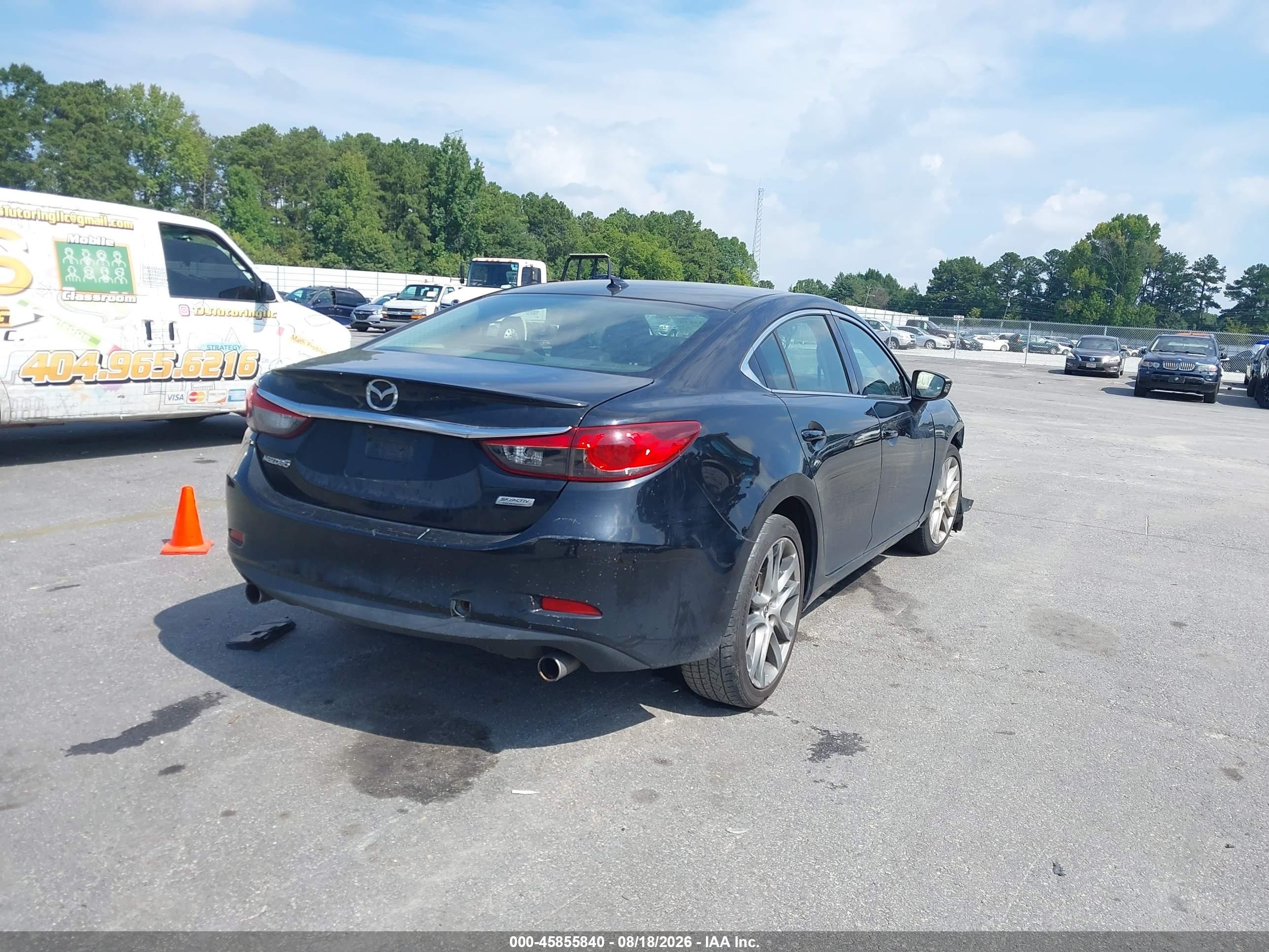 2015 Mazda Mazda6 I Grand Touring Black vin: JM1GJ1W64F1163850