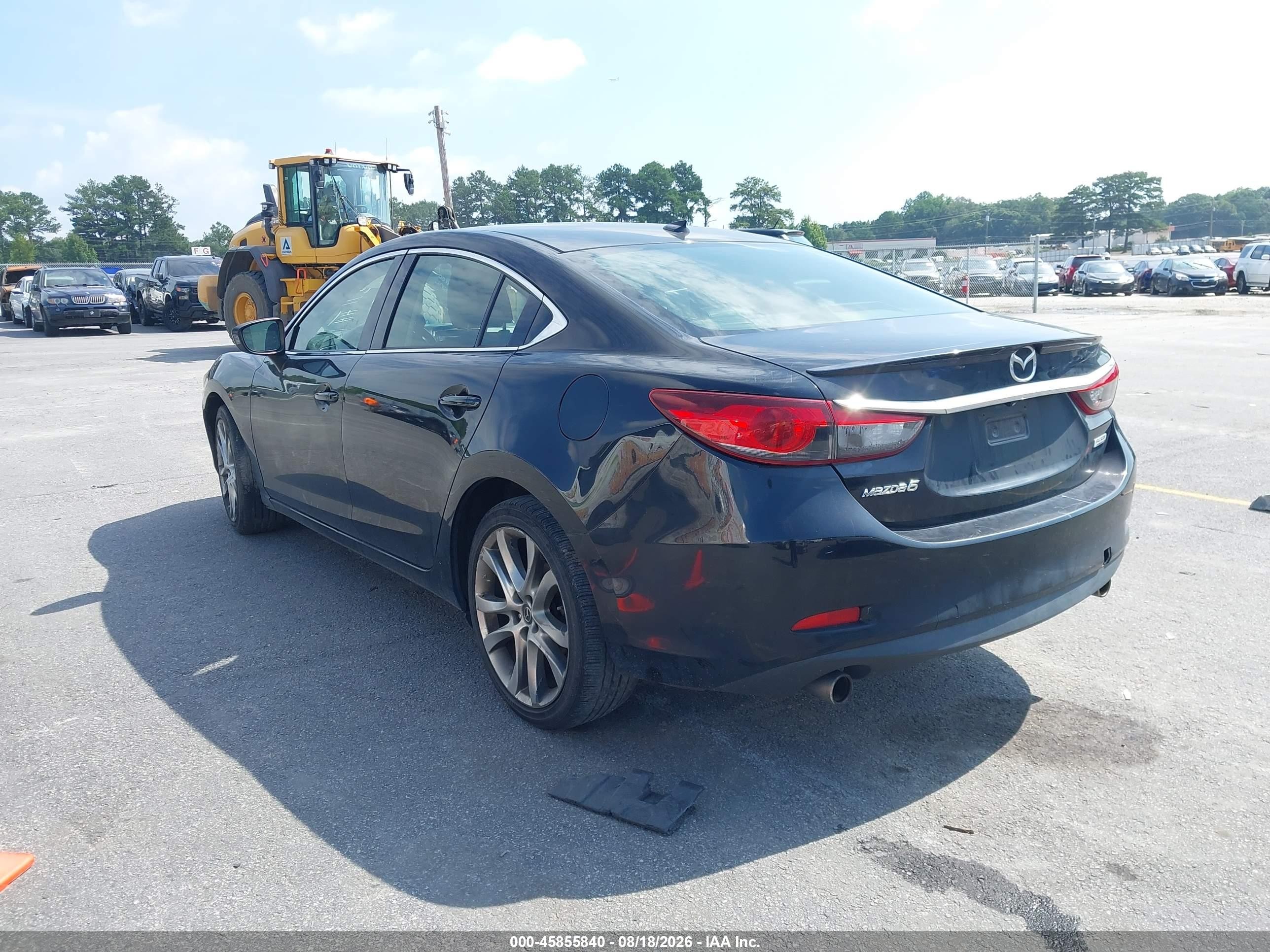 2015 Mazda Mazda6 I Grand Touring Black vin: JM1GJ1W64F1163850