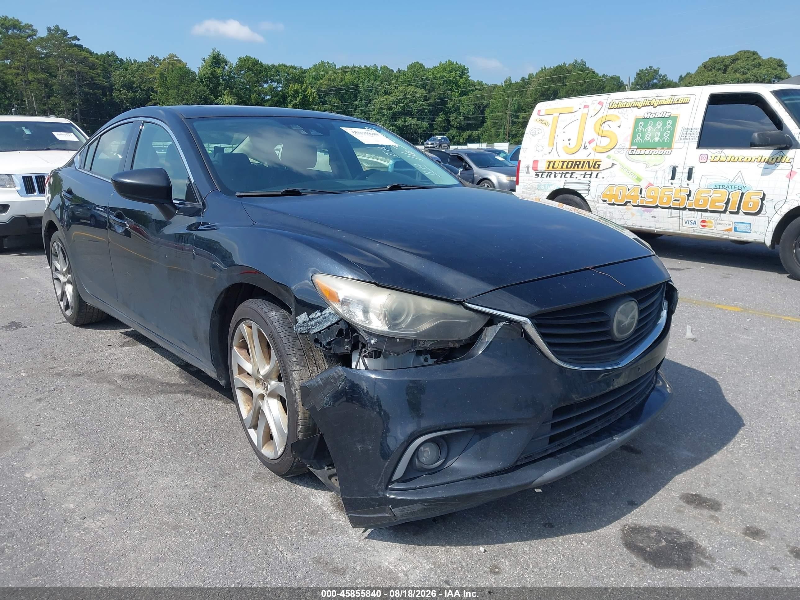 2015 Mazda Mazda6 I Grand Touring Black vin: JM1GJ1W64F1163850