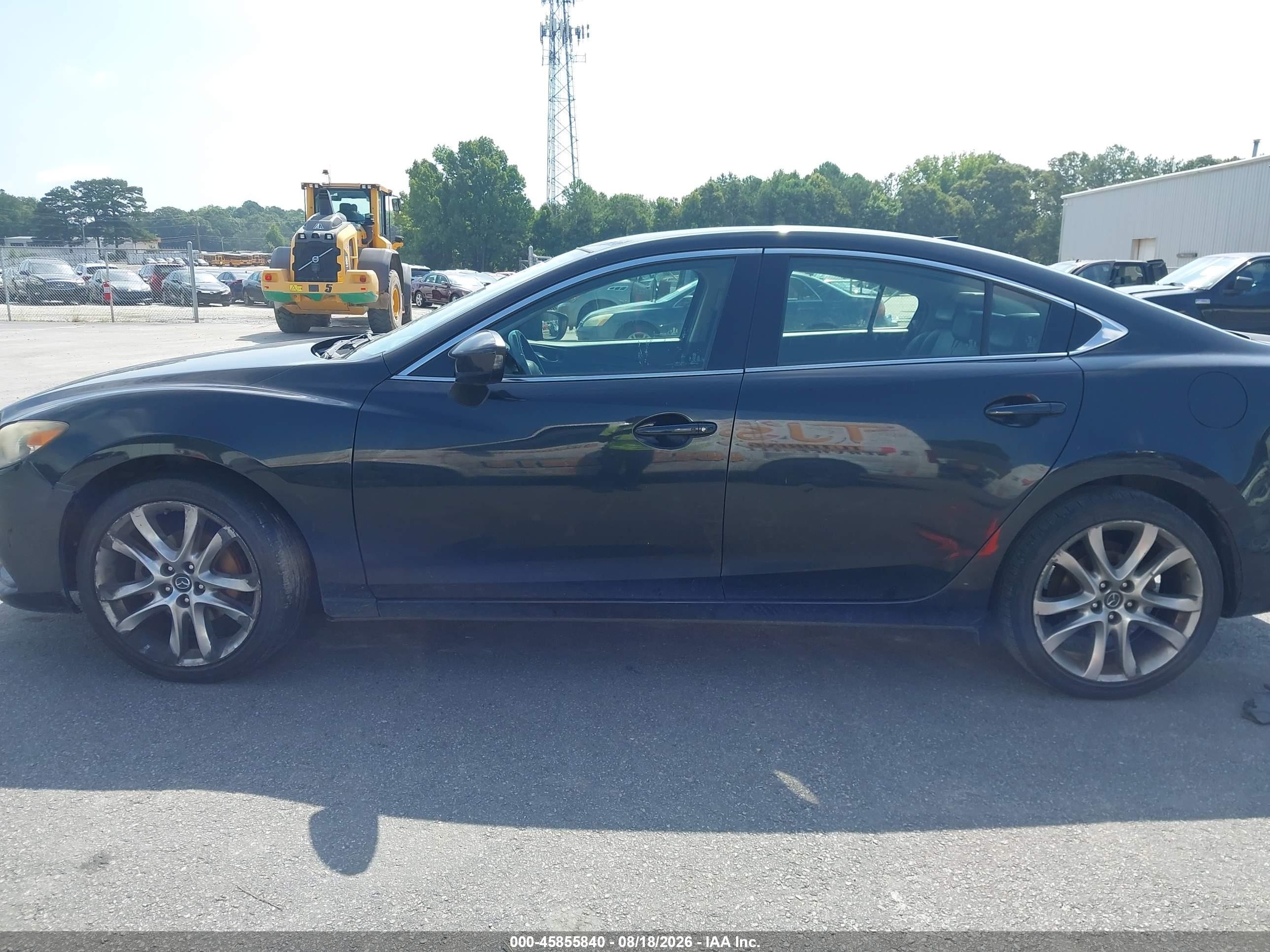 2015 Mazda Mazda6 I Grand Touring Black vin: JM1GJ1W64F1163850