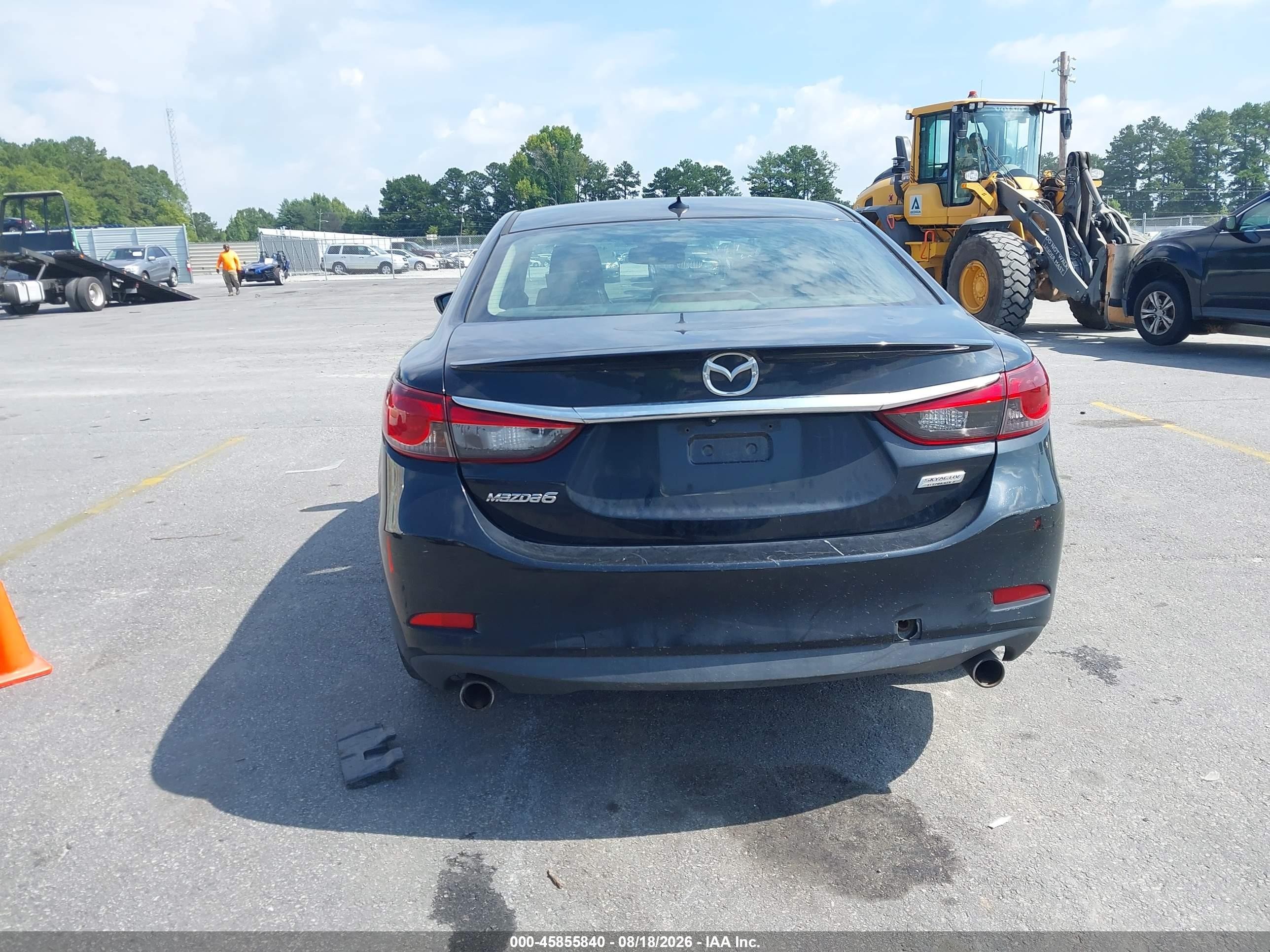 2015 Mazda Mazda6 I Grand Touring Black vin: JM1GJ1W64F1163850