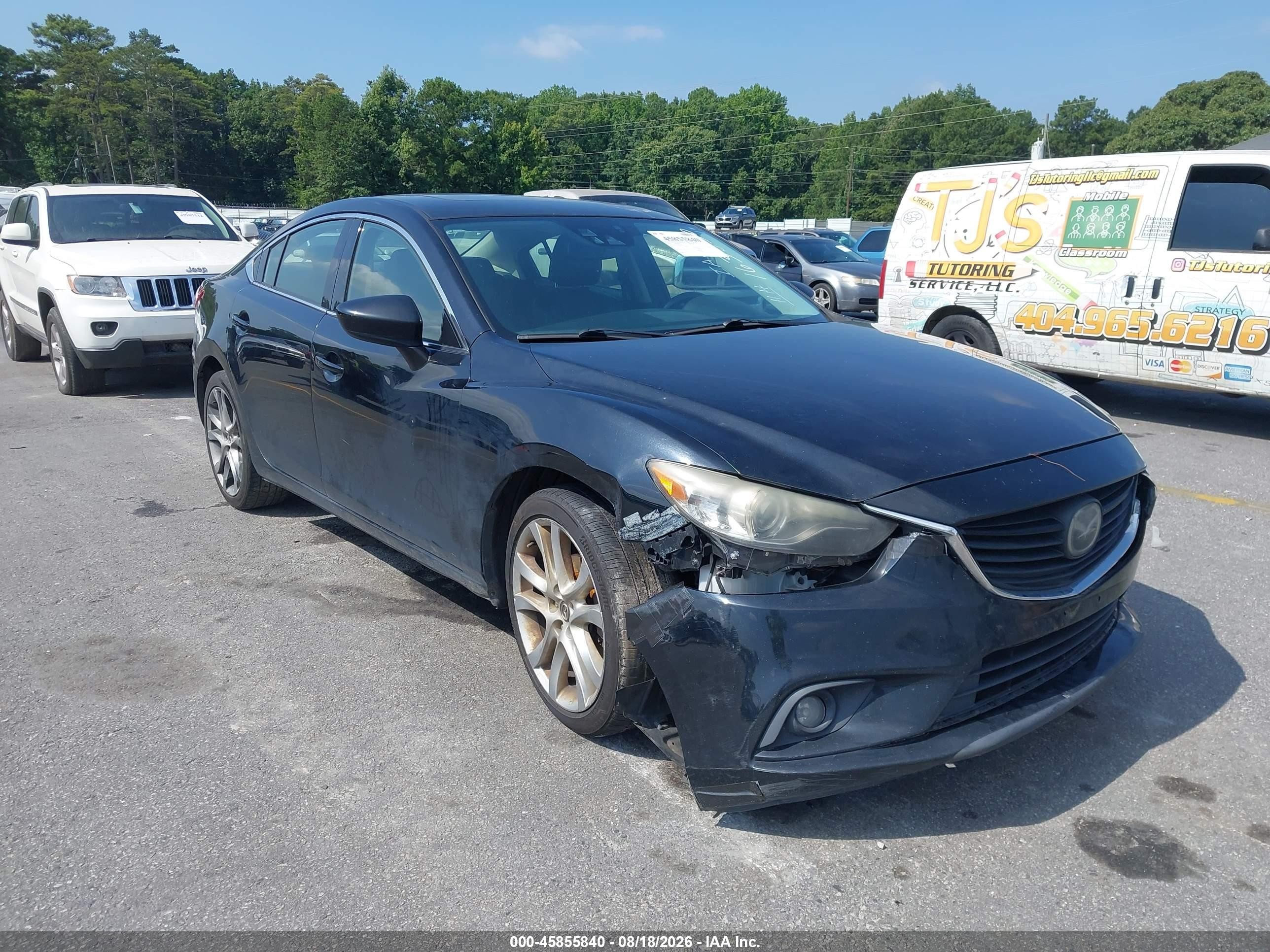 2015 Mazda Mazda6 I Grand Touring Black vin: JM1GJ1W64F1163850