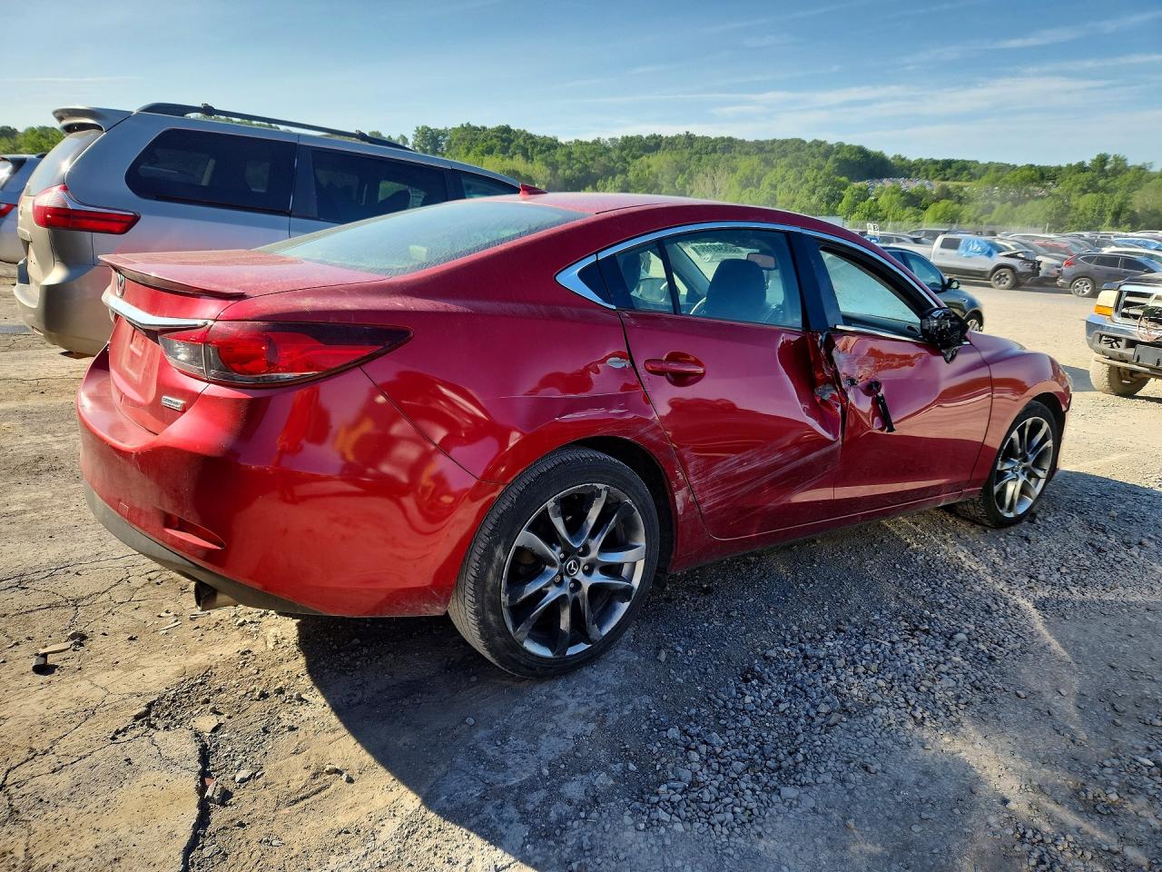 2015 Mazda 6 Grand Touring Red vin: JM1GJ1W64F1170281