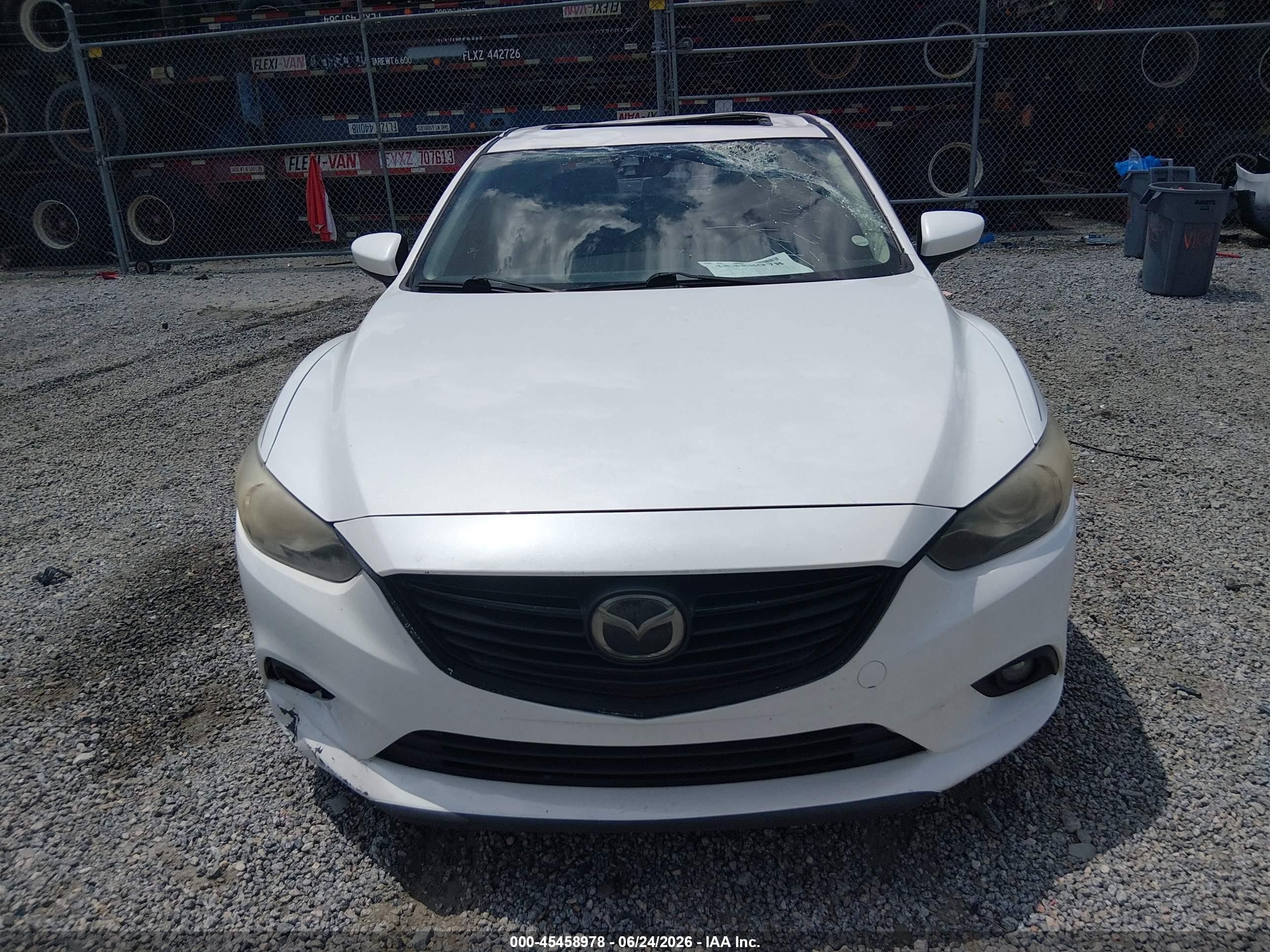 2014 Mazda Mazda6 I Grand Touring White vin: JM1GJ1W65E1123291