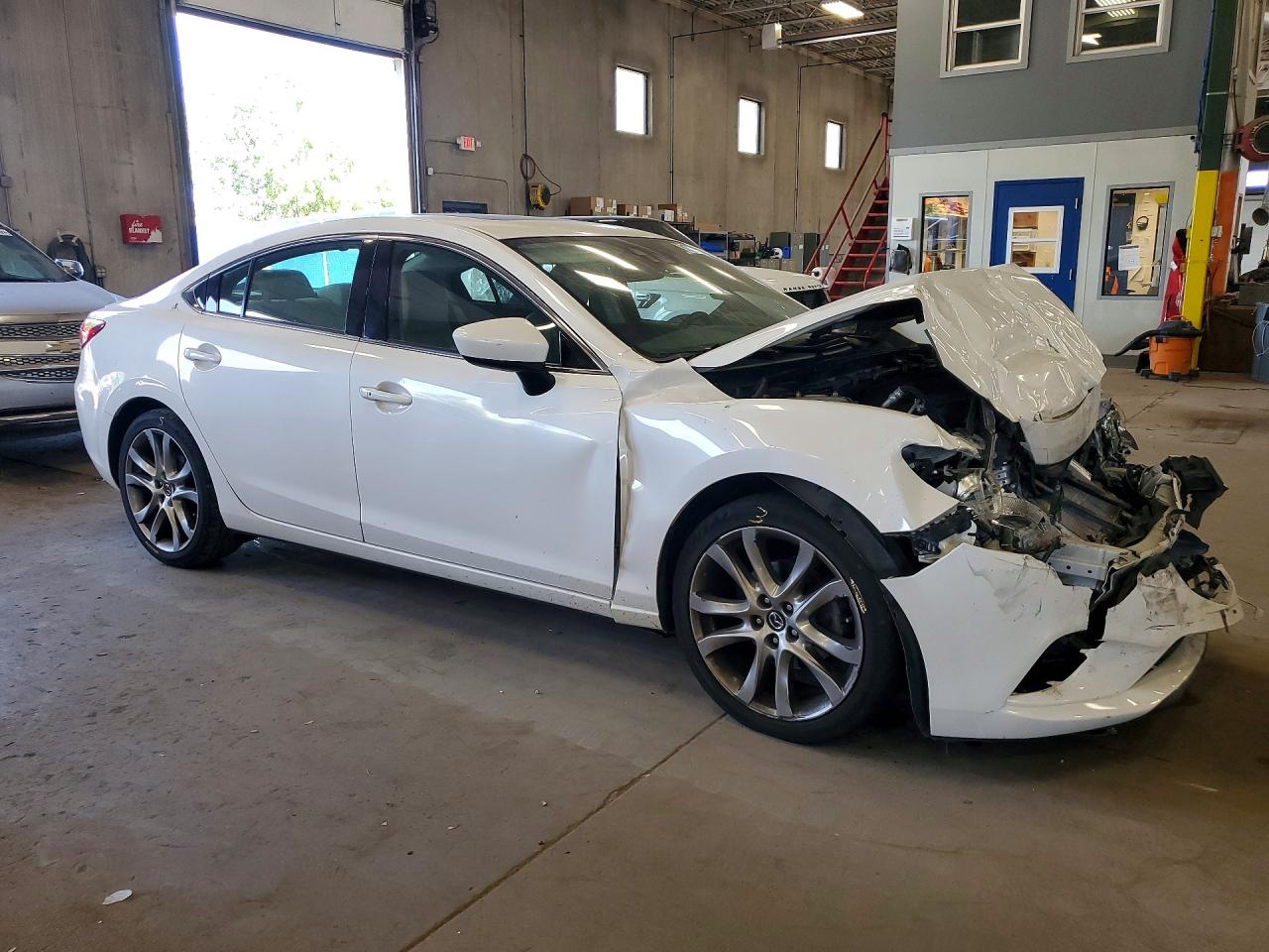 2014 Mazda 6 Grand Touring Белый vin: JM1GJ1W65E1137837