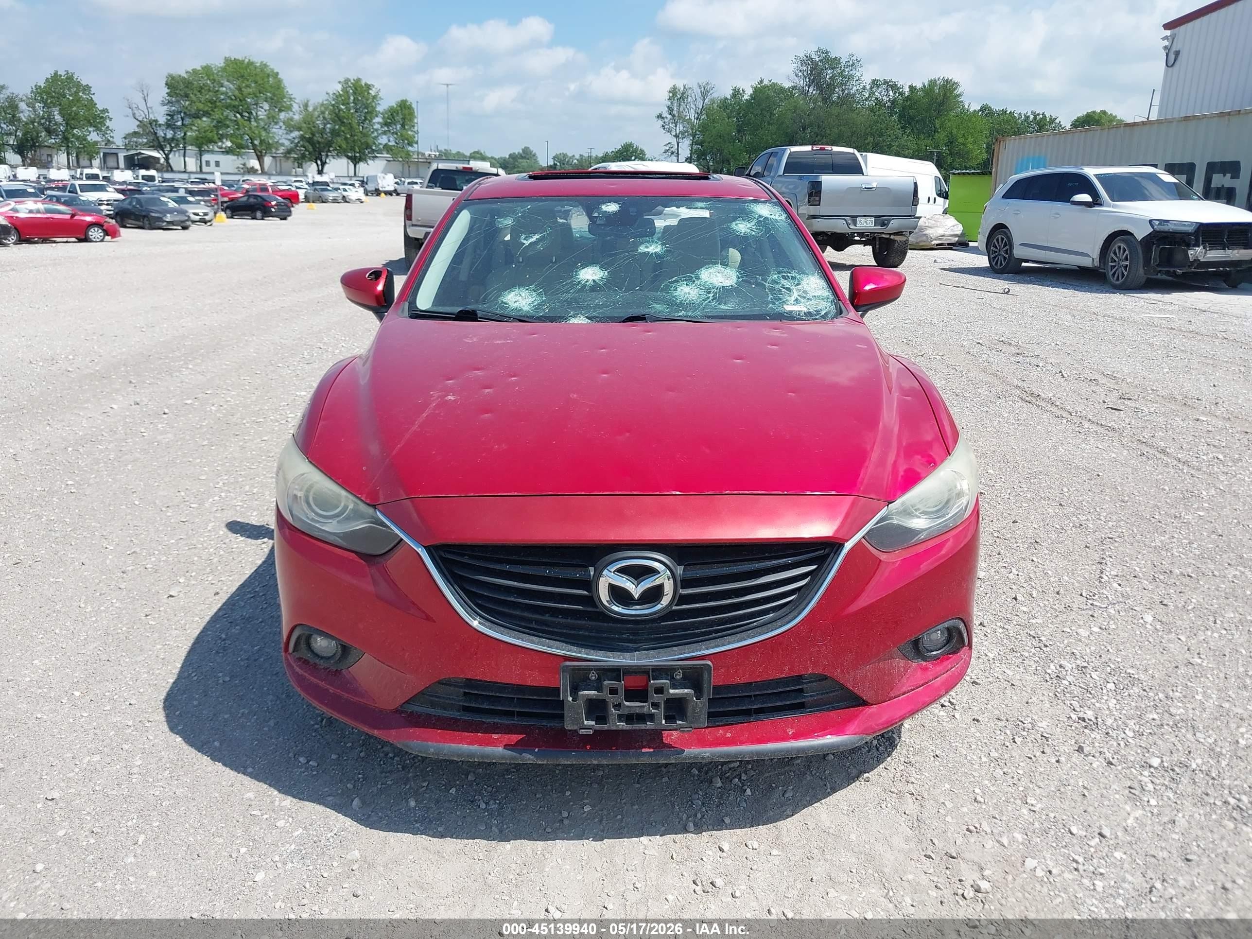 2014 Mazda Mazda6 I Grand Touring Красный vin: JM1GJ1W65E1151057