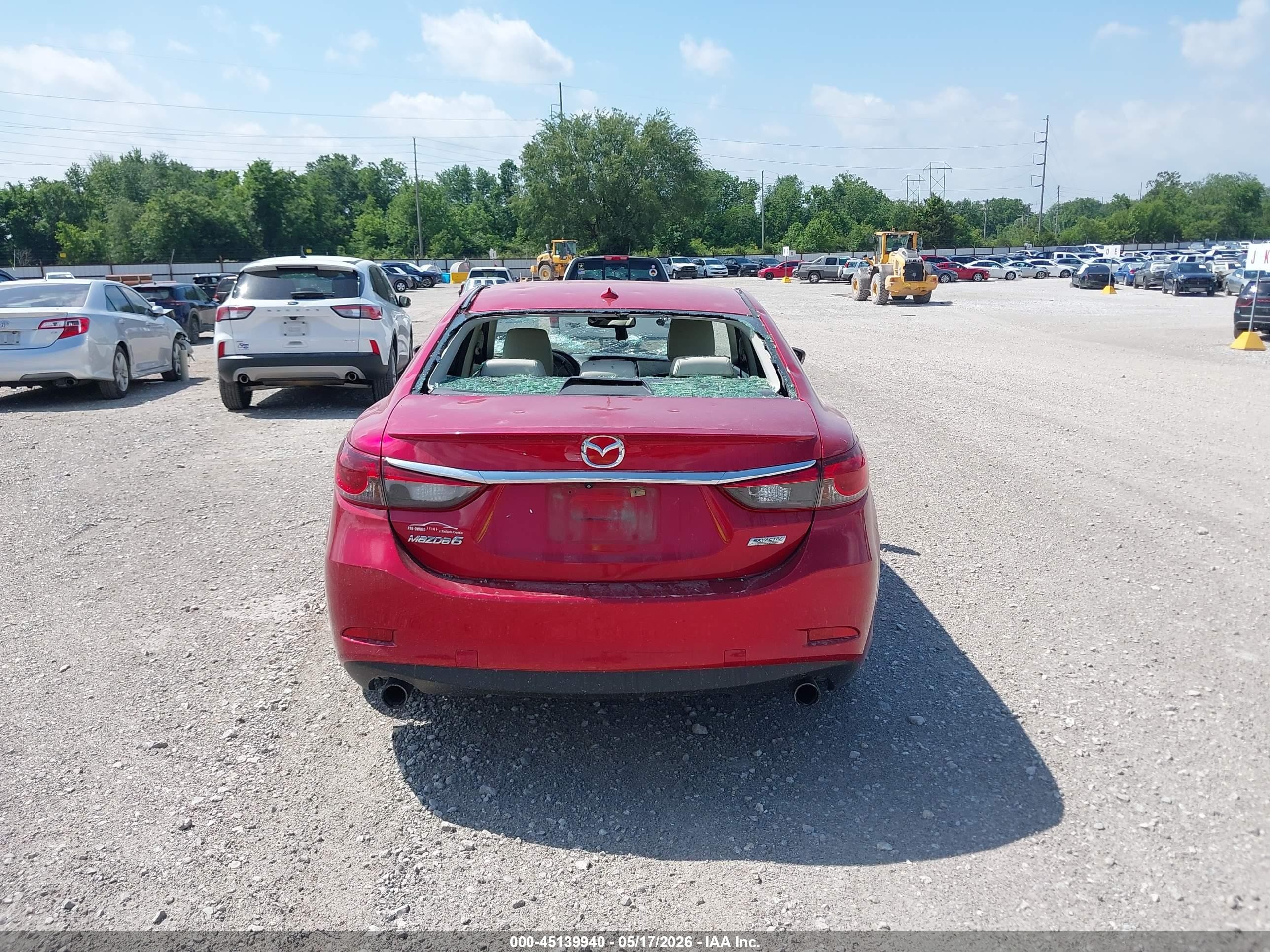 2014 Mazda Mazda6 I Grand Touring Красный vin: JM1GJ1W65E1151057