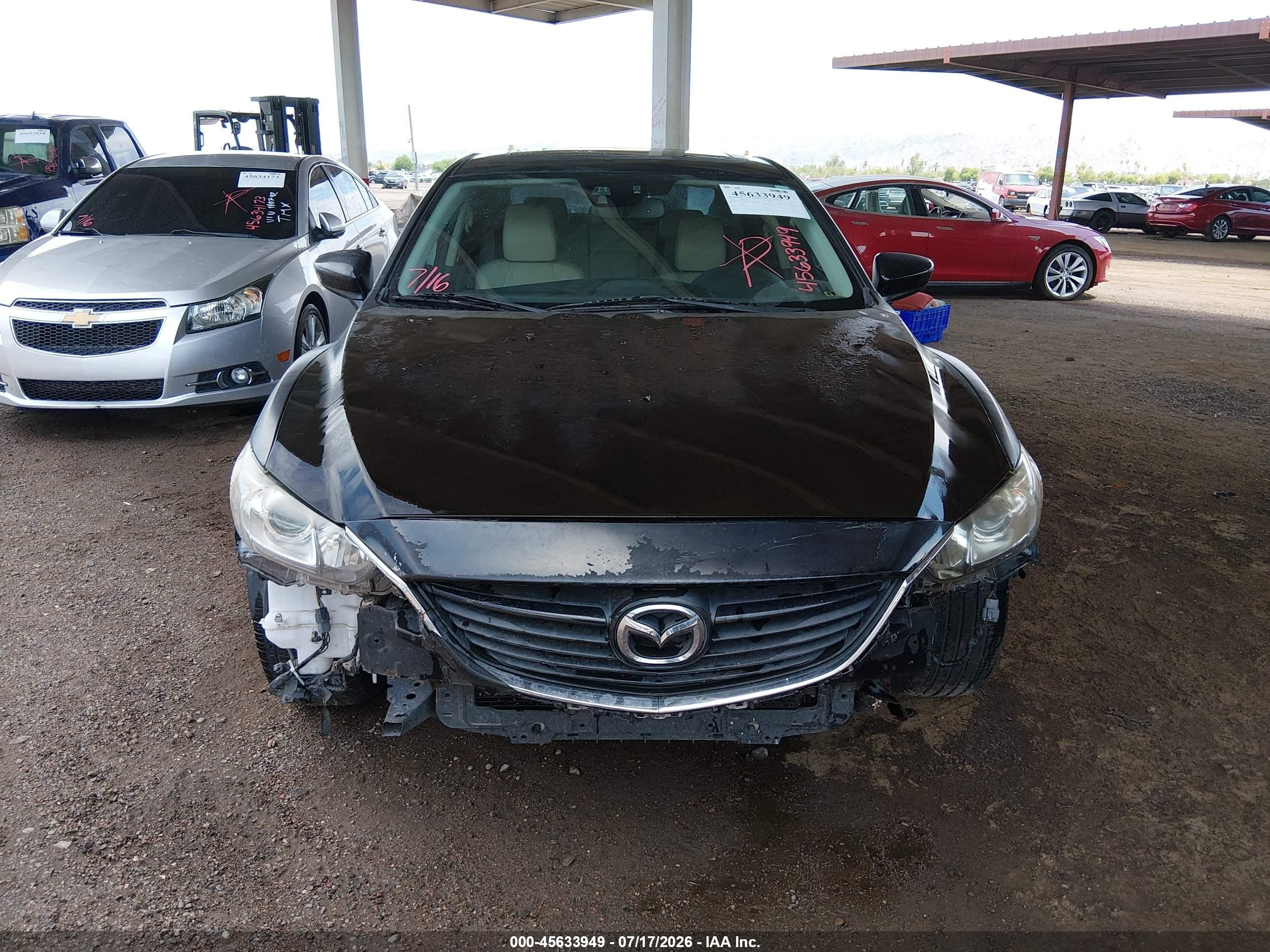 2014 Mazda Mazda6 I Grand Touring Черный vin: JM1GJ1W65E1151379