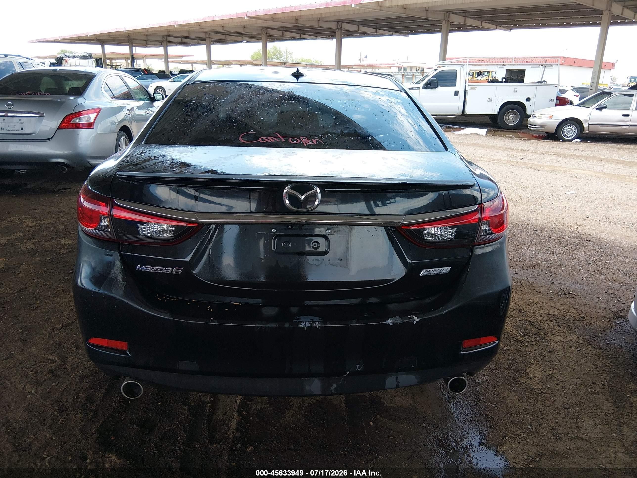 2014 Mazda Mazda6 I Grand Touring Черный vin: JM1GJ1W65E1151379