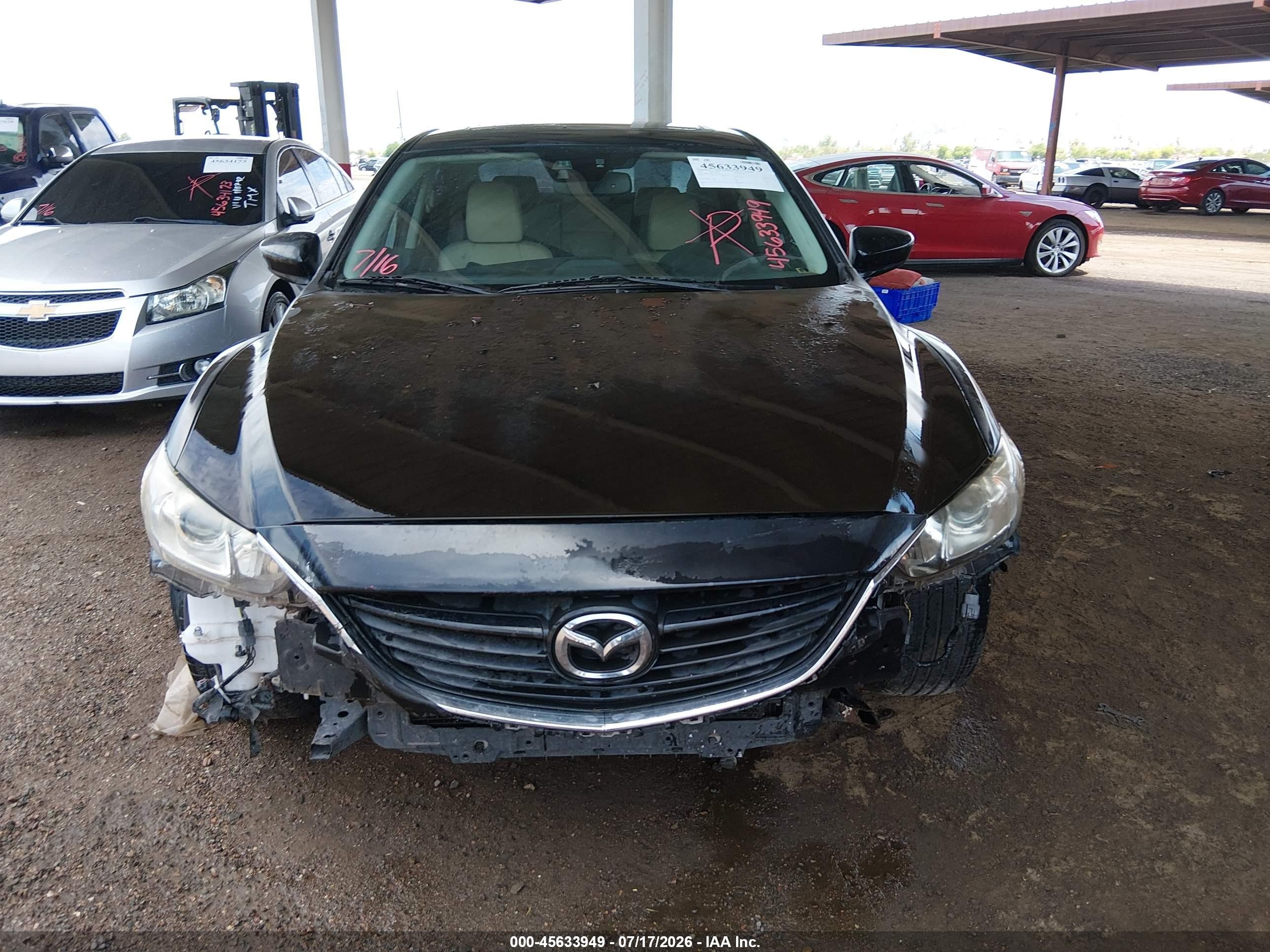 2014 Mazda Mazda6 I Grand Touring Черный vin: JM1GJ1W65E1151379