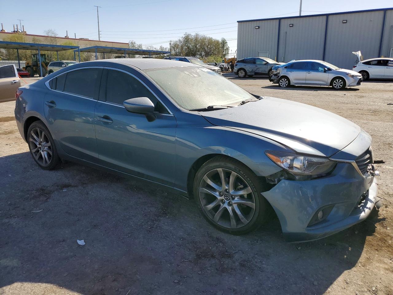 2014 Mazda 6 Grand Touring Blue vin: JM1GJ1W66E1137491