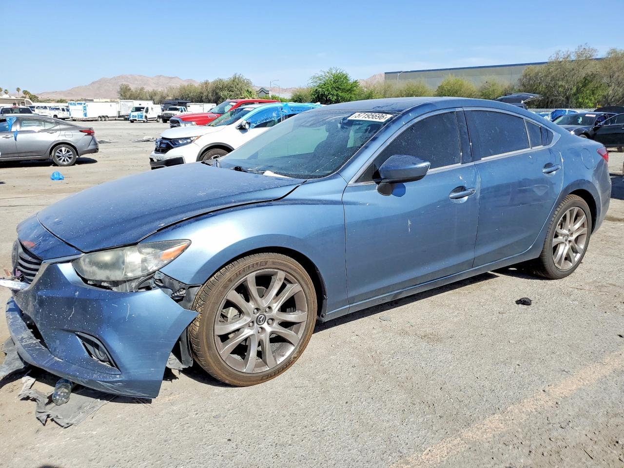 2014 Mazda 6 Grand Touring Синий vin: JM1GJ1W66E1137491