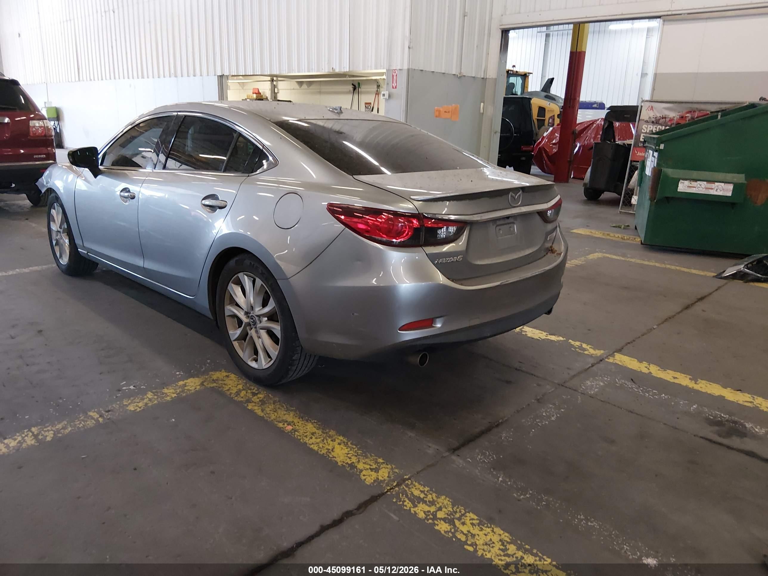 2014 Mazda Mazda6 I Grand Touring Silver vin: JM1GJ1W66E1140181