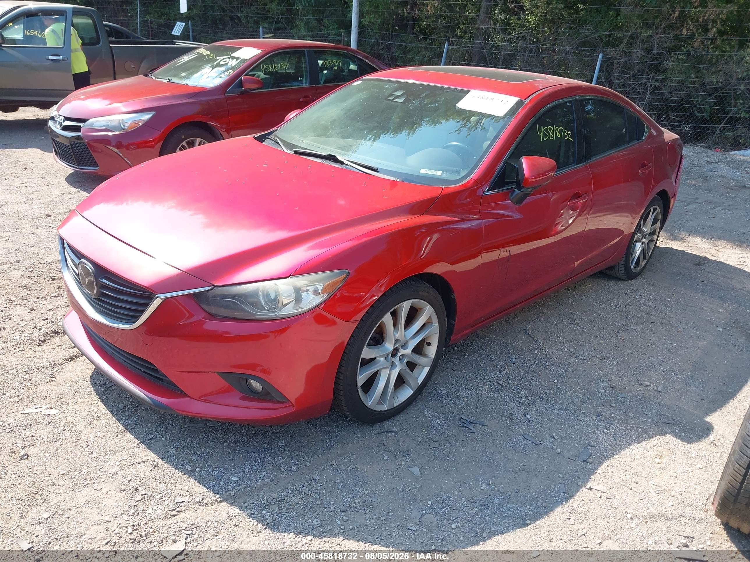 2014 Mazda Mazda6 I Grand Touring Красный vin: JM1GJ1W66E1149804