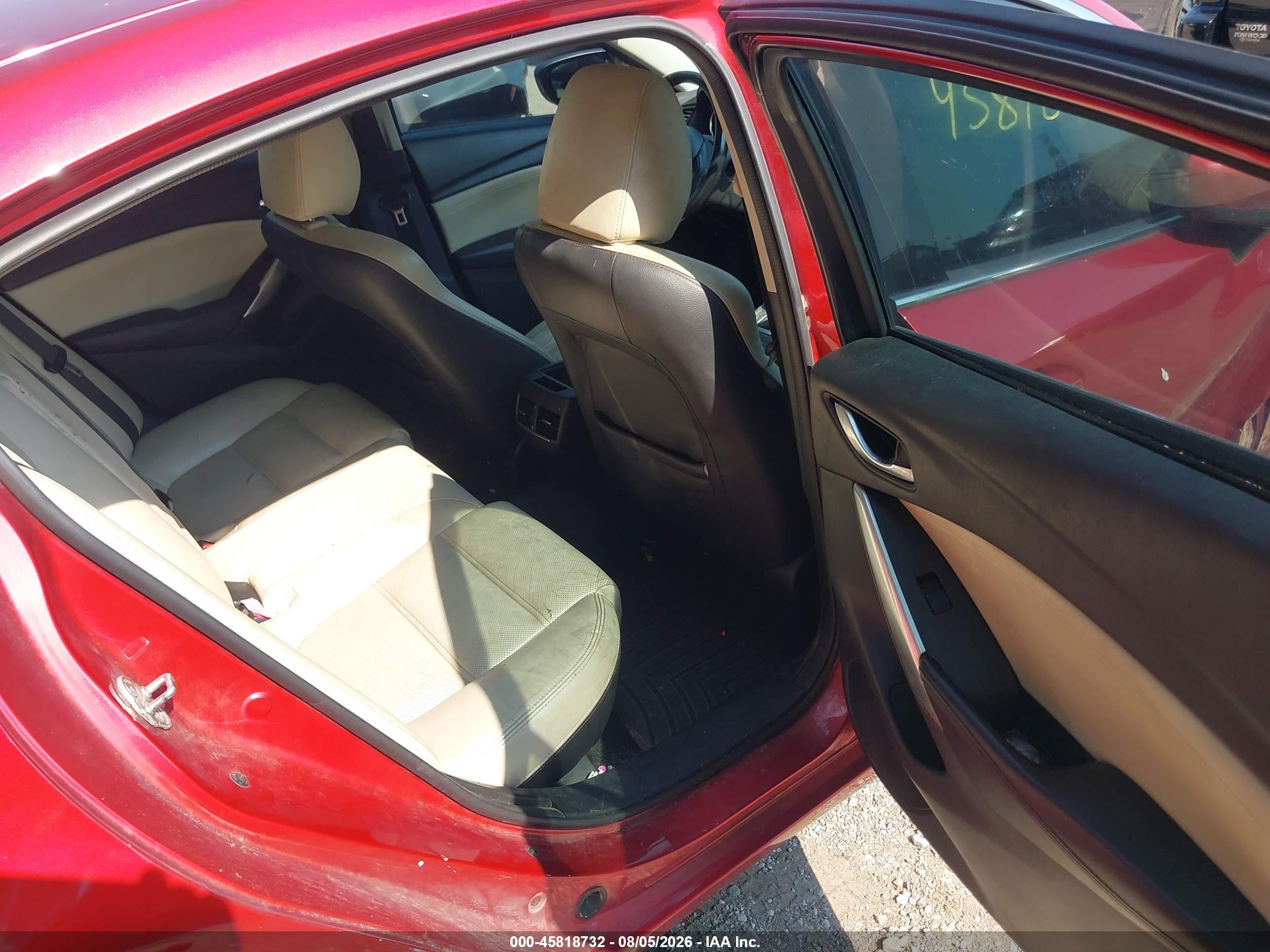 2014 Mazda Mazda6 I Grand Touring Красный vin: JM1GJ1W66E1149804