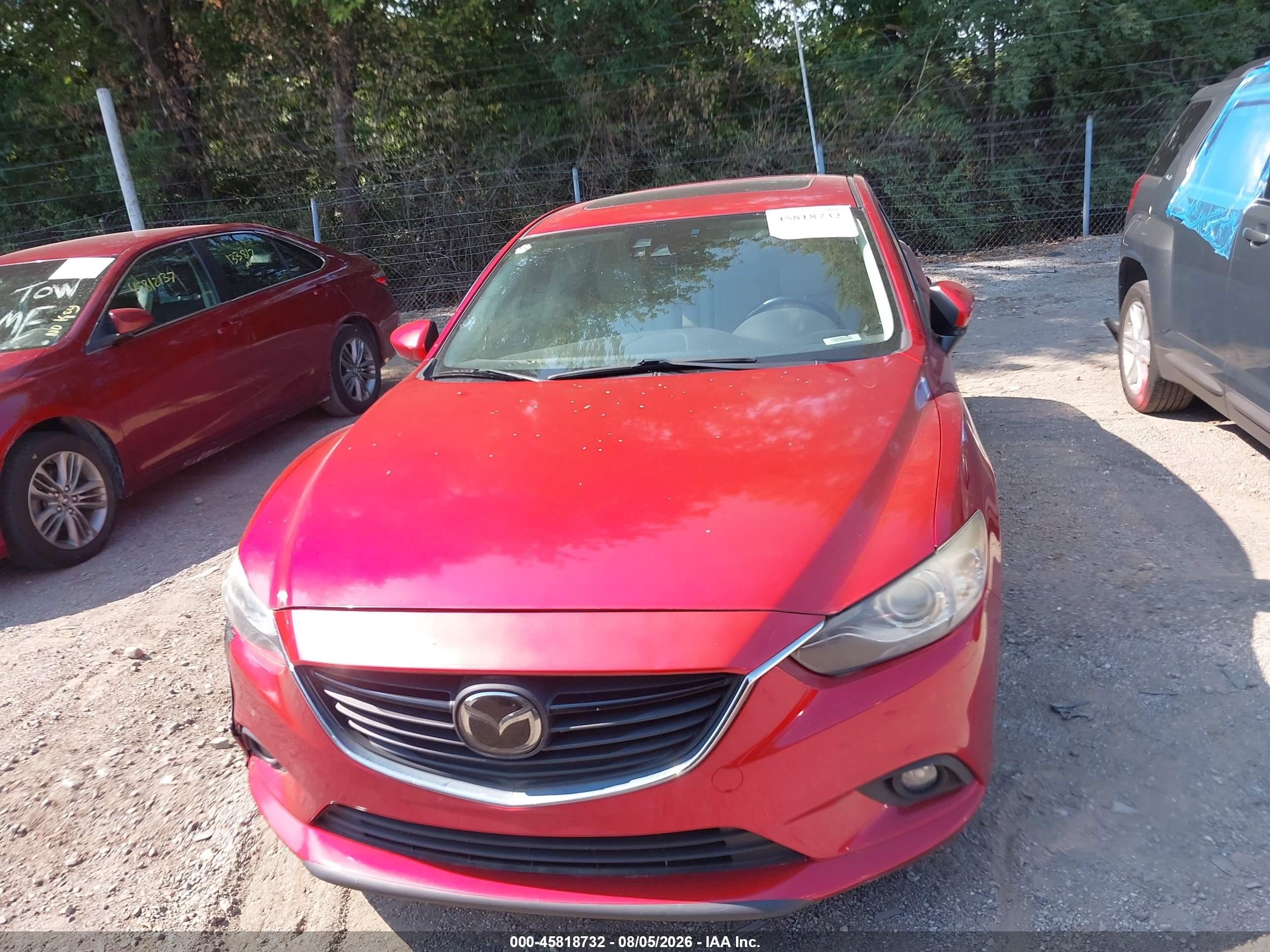 2014 Mazda Mazda6 I Grand Touring Красный vin: JM1GJ1W66E1149804