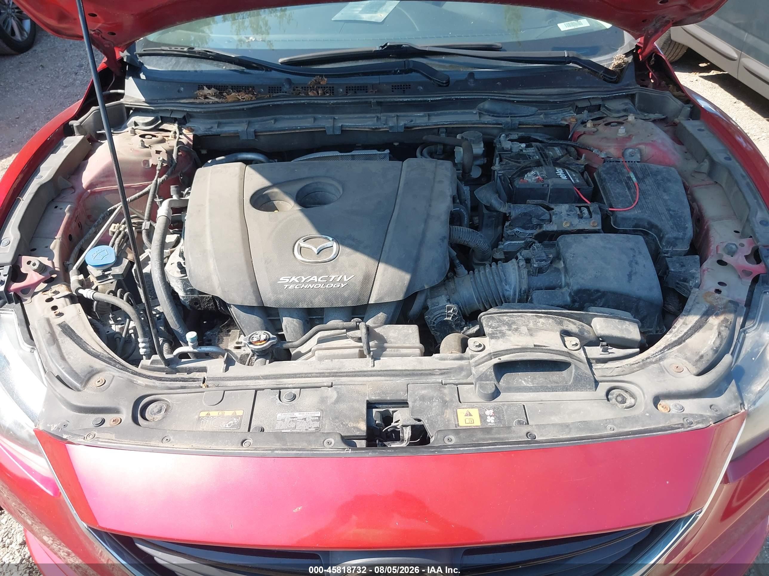 2014 Mazda Mazda6 I Grand Touring Красный vin: JM1GJ1W66E1149804