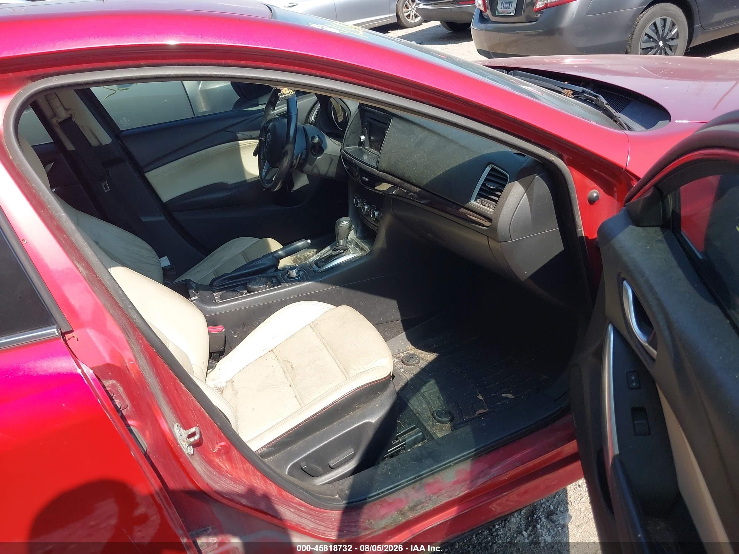 2014 Mazda Mazda6 I Grand Touring Красный vin: JM1GJ1W66E1149804