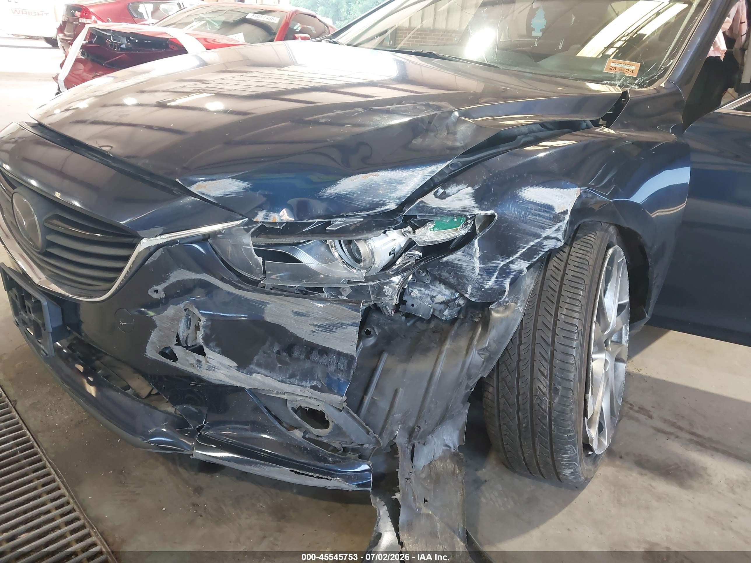 2015 Mazda Mazda6 I Grand Touring Blue vin: JM1GJ1W66F1168158