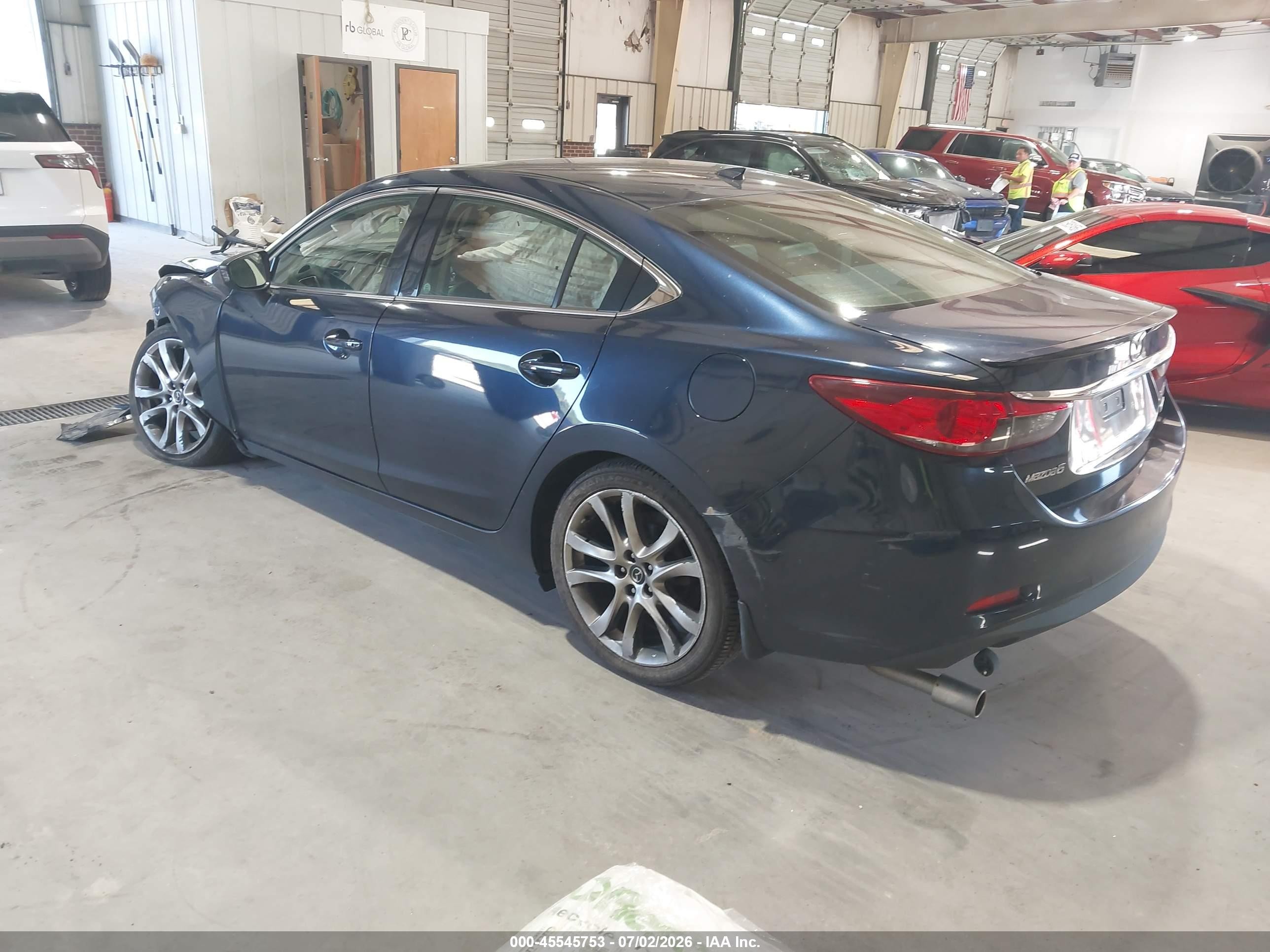 2015 Mazda Mazda6 I Grand Touring Blue vin: JM1GJ1W66F1168158