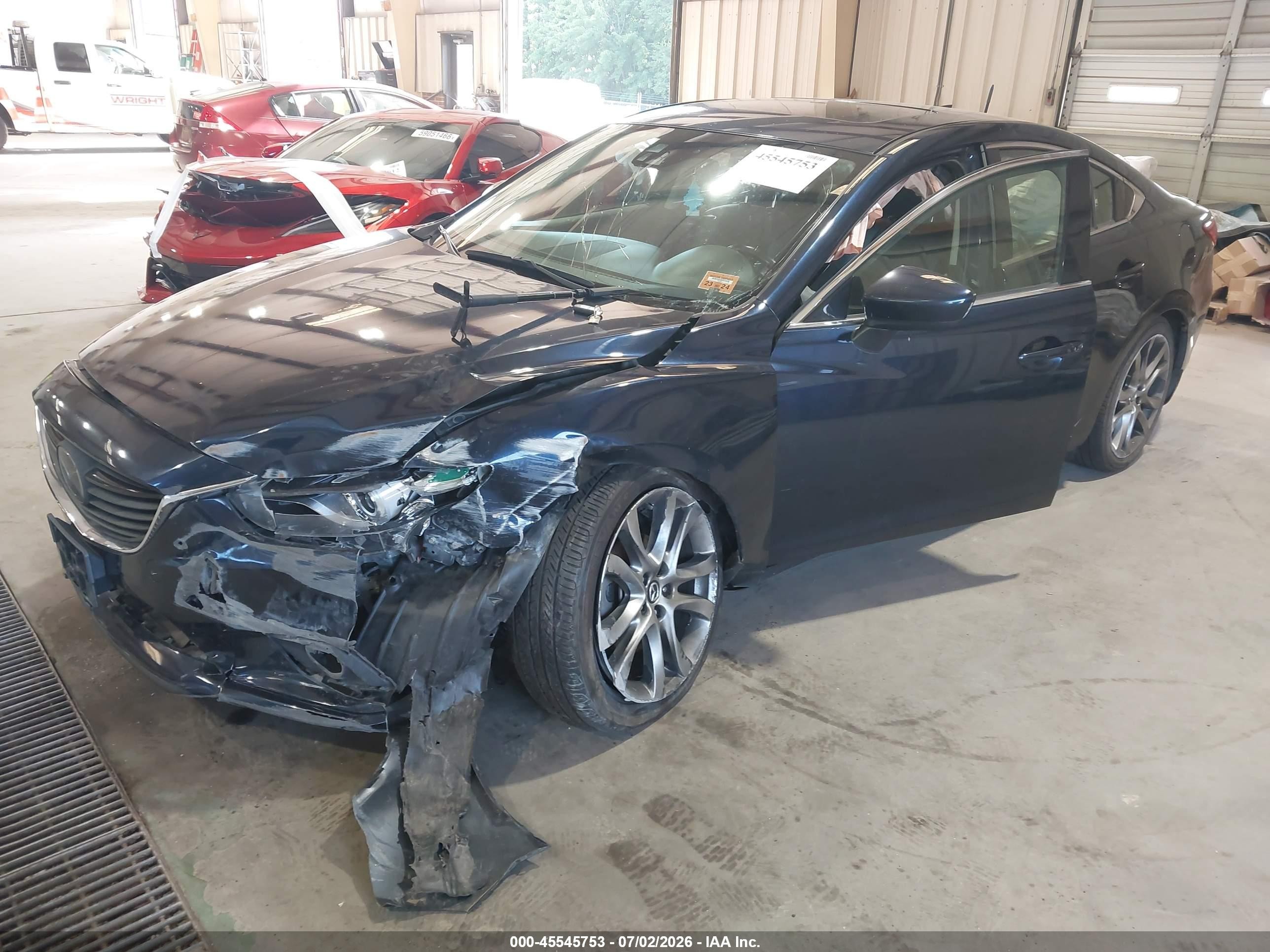 2015 Mazda Mazda6 I Grand Touring Blue vin: JM1GJ1W66F1168158
