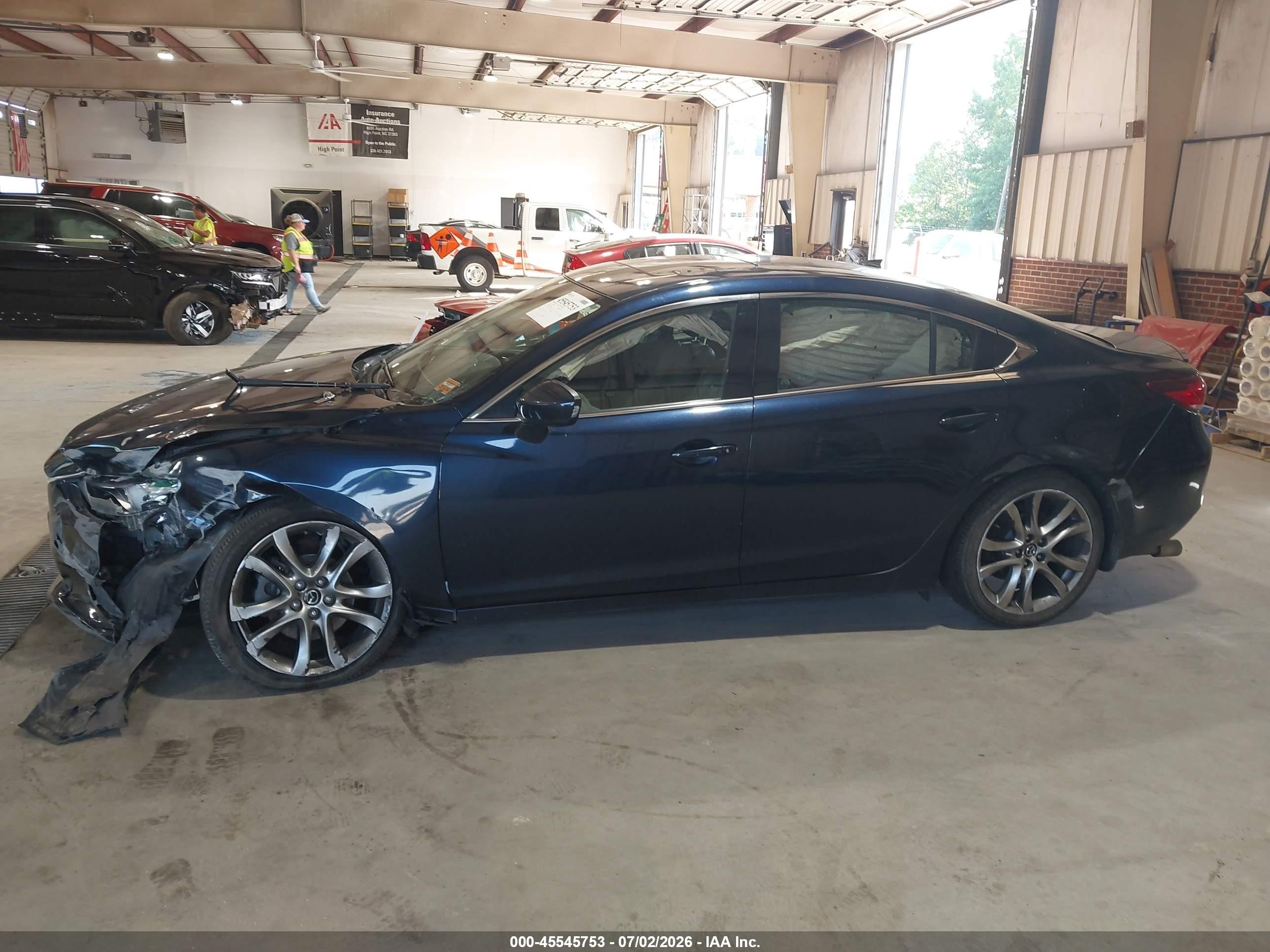 2015 Mazda Mazda6 I Grand Touring Blue vin: JM1GJ1W66F1168158