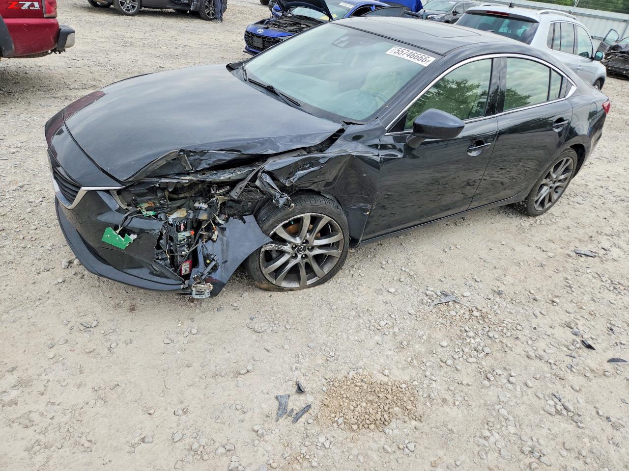 2015 Mazda 6 Grand Touring Black vin: JM1GJ1W66F1177328