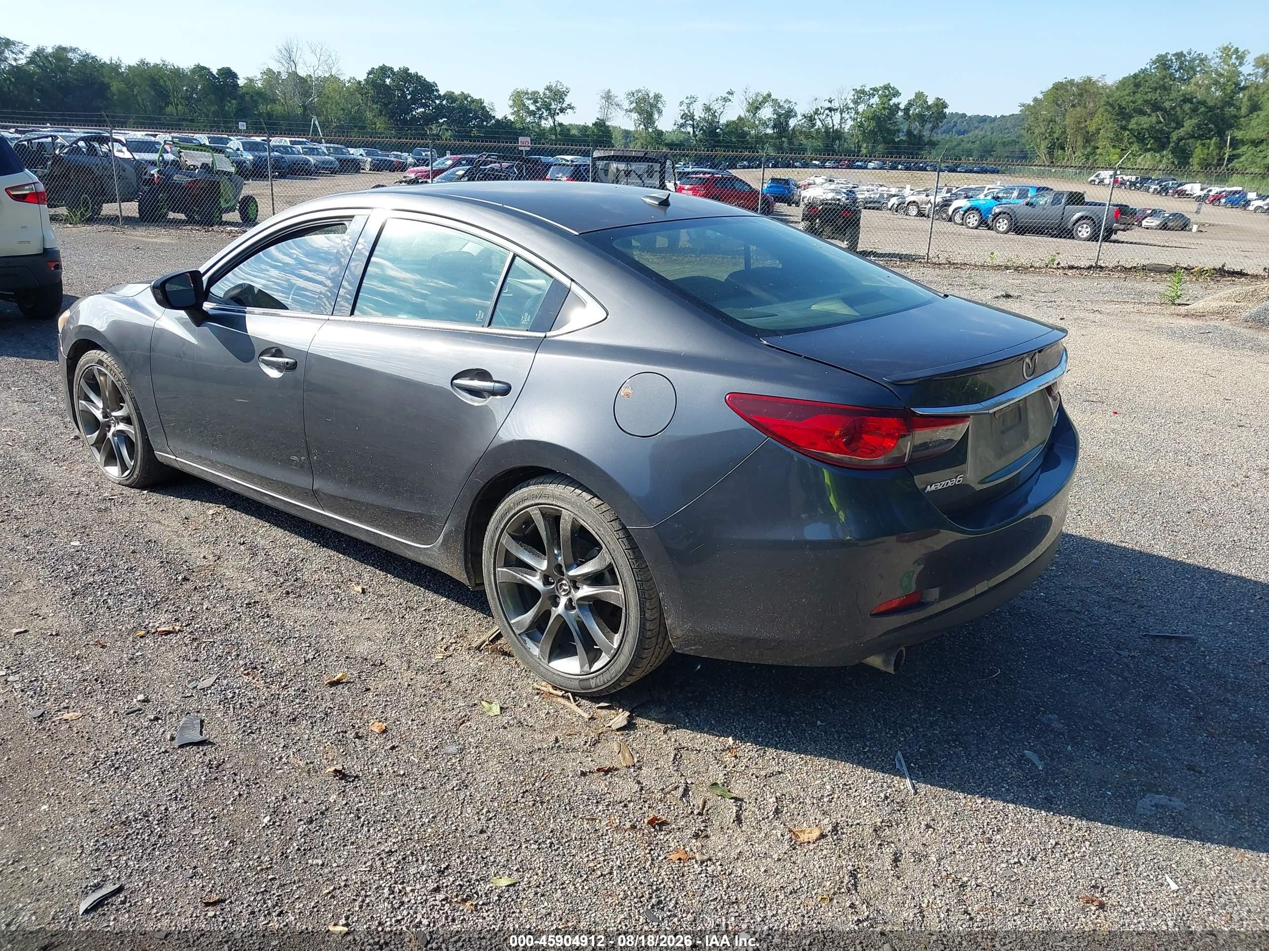 2014 Mazda Mazda6 I Grand Touring Gray vin: JM1GJ1W67E1118450