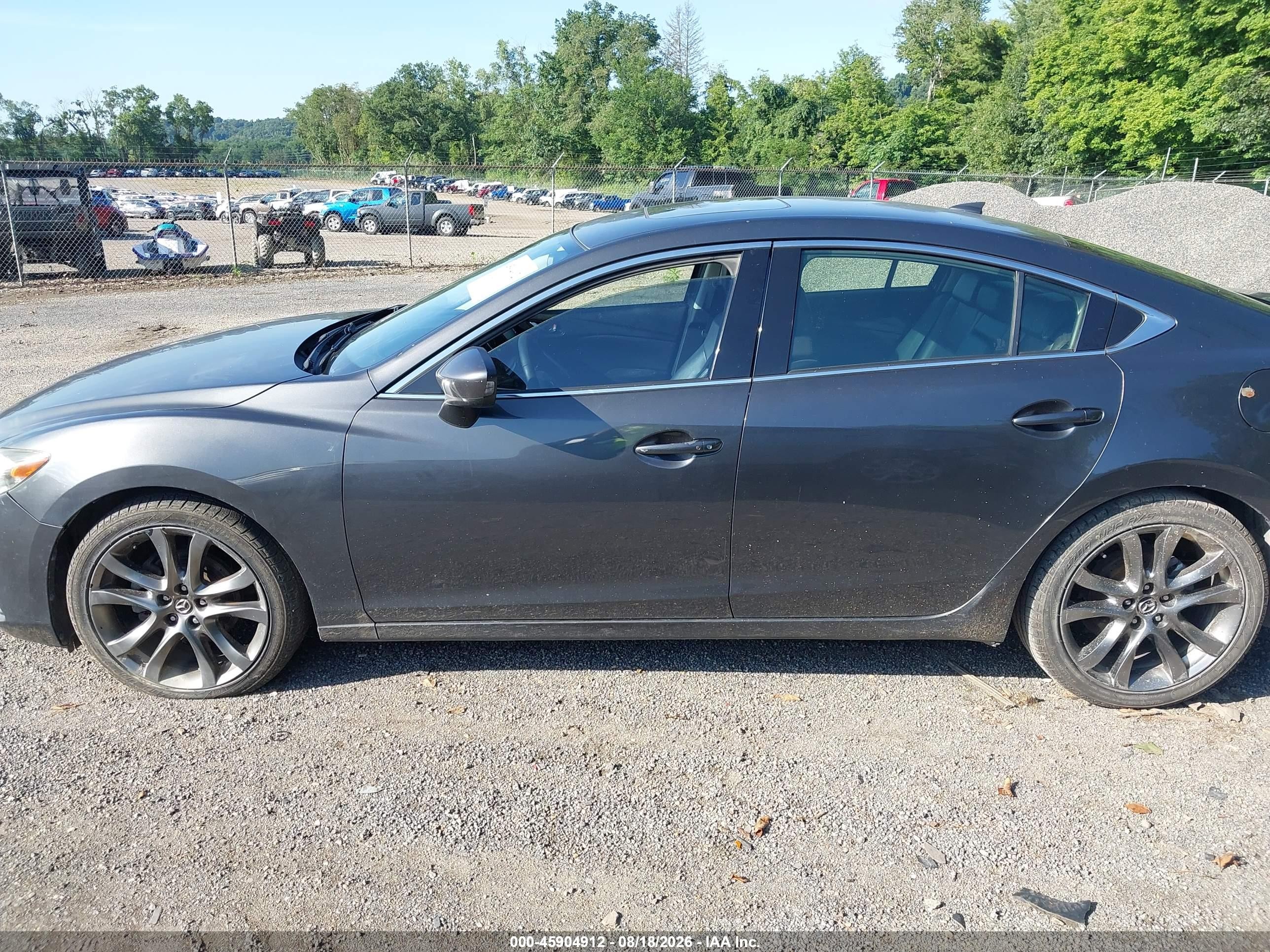2014 Mazda Mazda6 I Grand Touring Gray vin: JM1GJ1W67E1118450