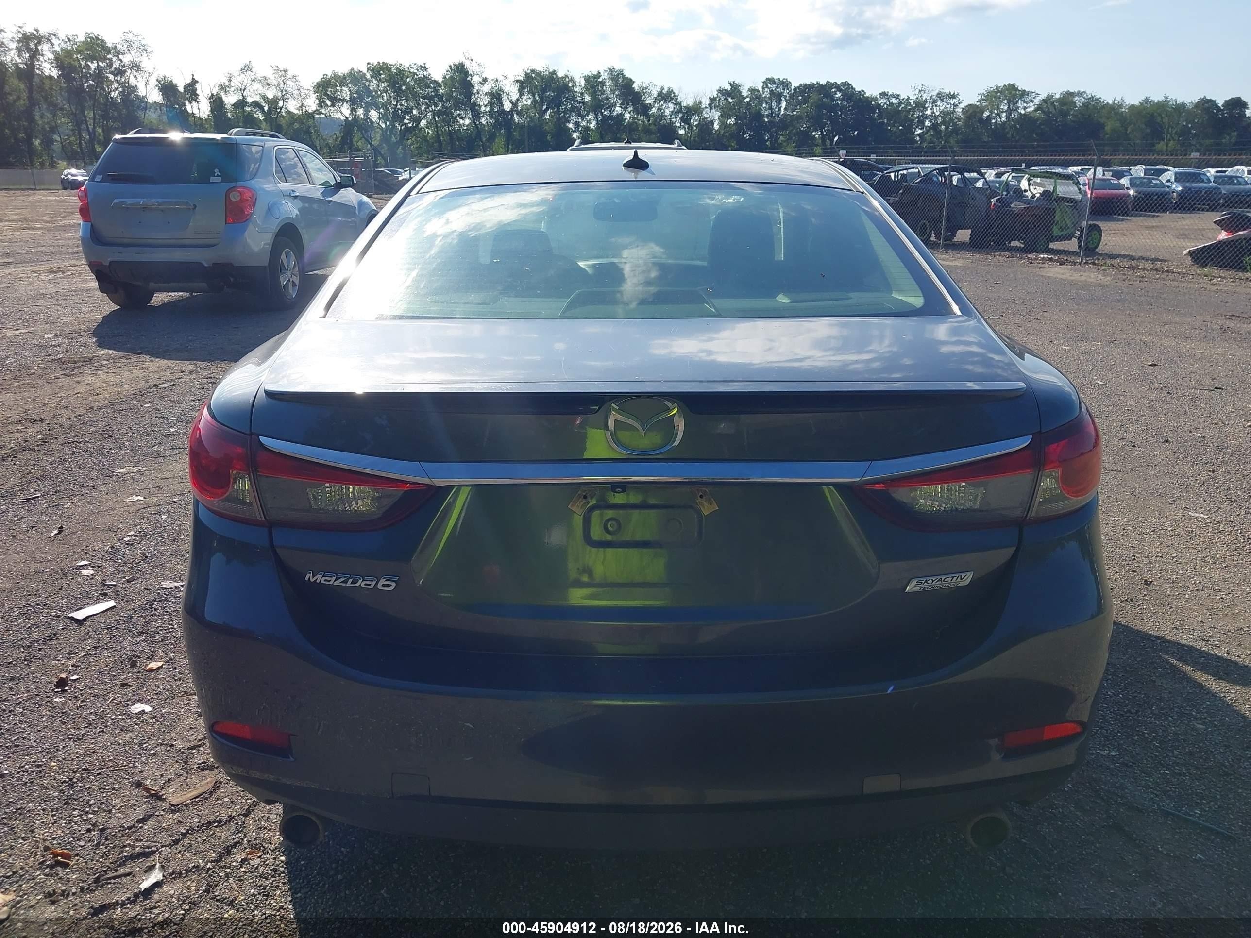 2014 Mazda Mazda6 I Grand Touring Gray vin: JM1GJ1W67E1118450