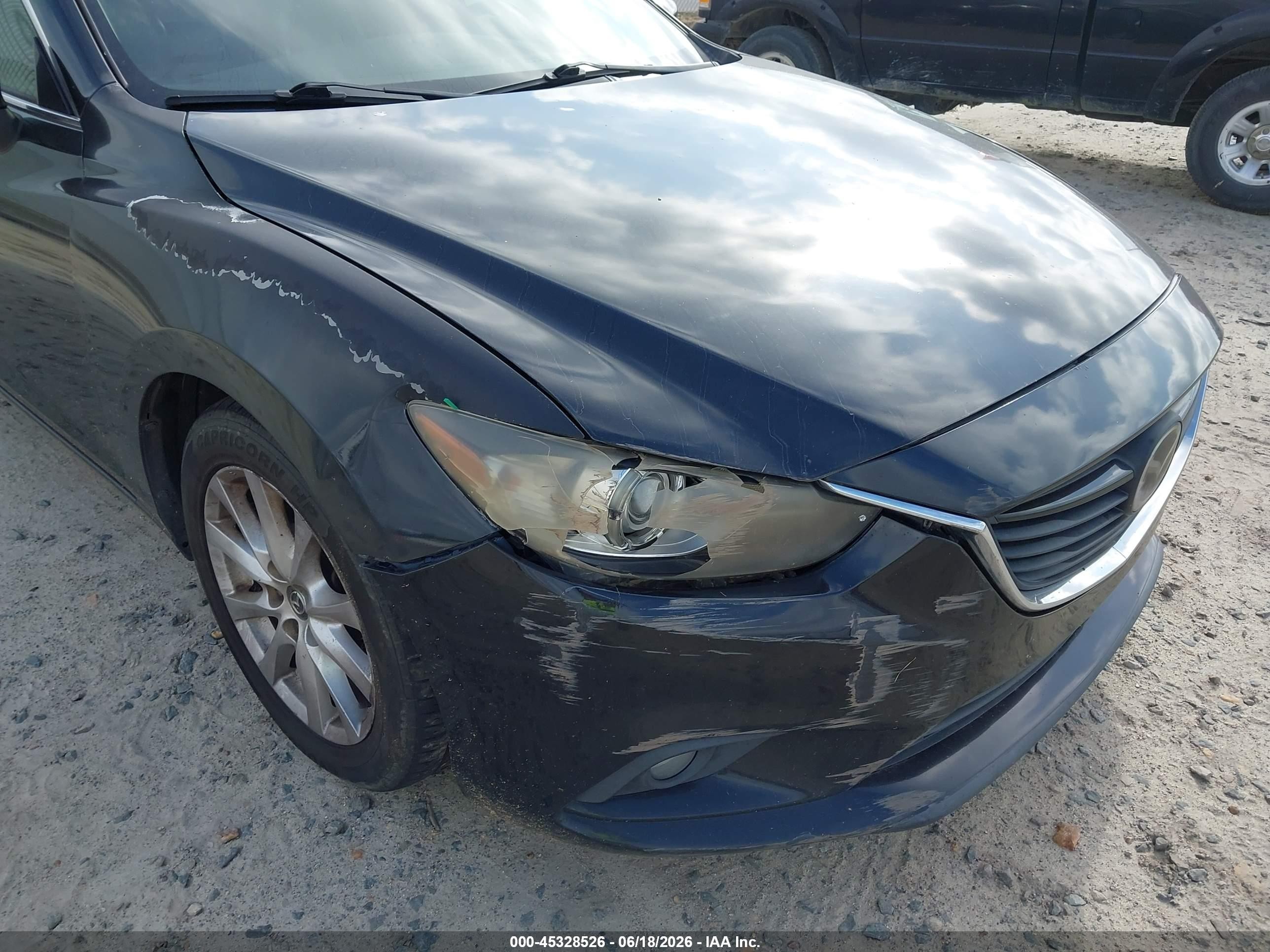 2014 Mazda Mazda6 I Grand Touring Black vin: JM1GJ1W67E1120439