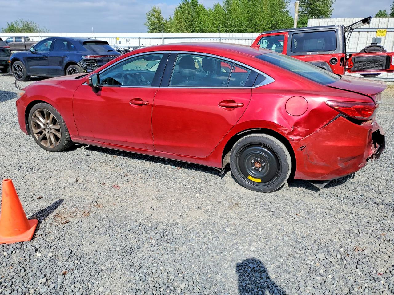 2014 Mazda 6 Grand Touring Red vin: JM1GJ1W67E1140934