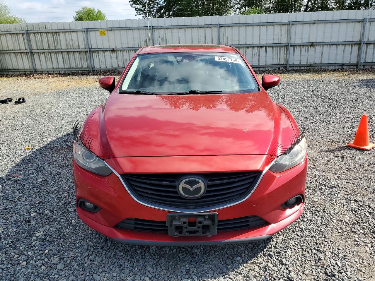 2014 Mazda 6 Grand Touring Red vin: JM1GJ1W67E1140934
