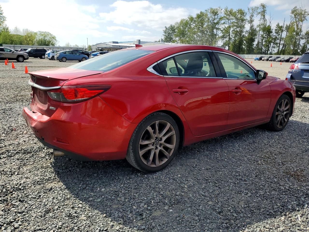 2014 Mazda 6 Grand Touring Red vin: JM1GJ1W67E1140934