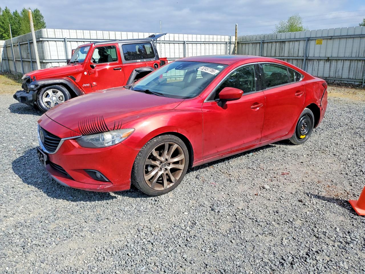 2014 Mazda 6 Grand Touring Red vin: JM1GJ1W67E1140934